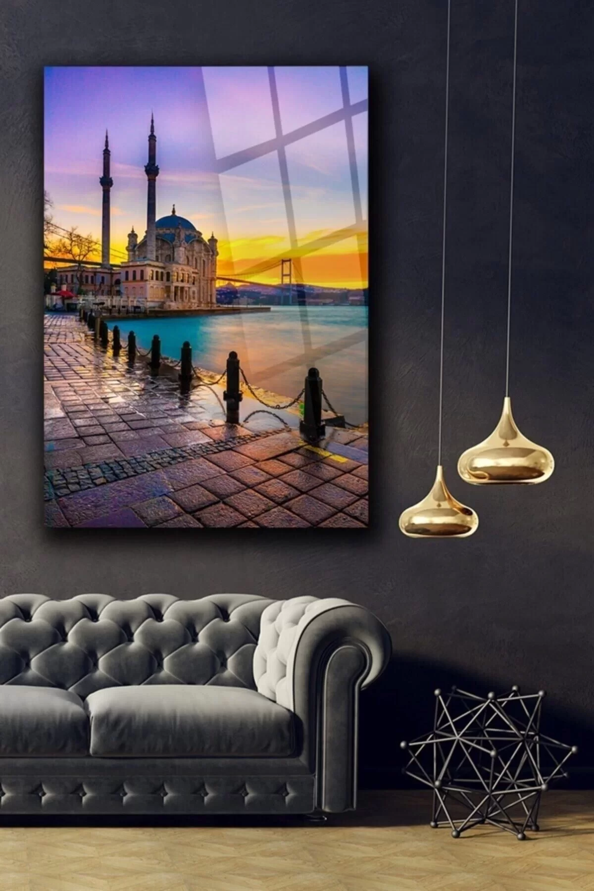 Istanbul Ortaköy Glass Painting Wall Decoration