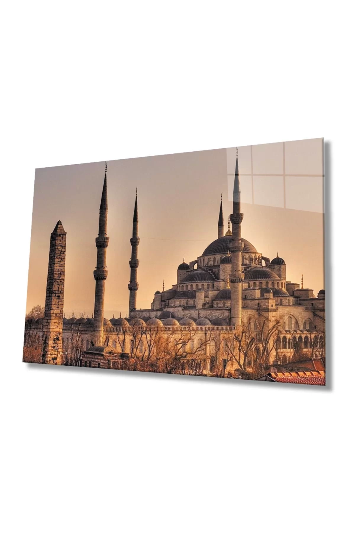 Istanbul Sultan Ahmet Mosque Landscape 4mm Durable Glass Painting Tempered Glass