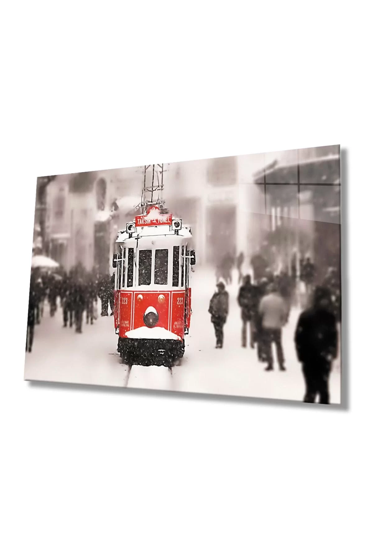 Istanbul Taksim Tram 4mm Durable Glass Table Tempered Glass