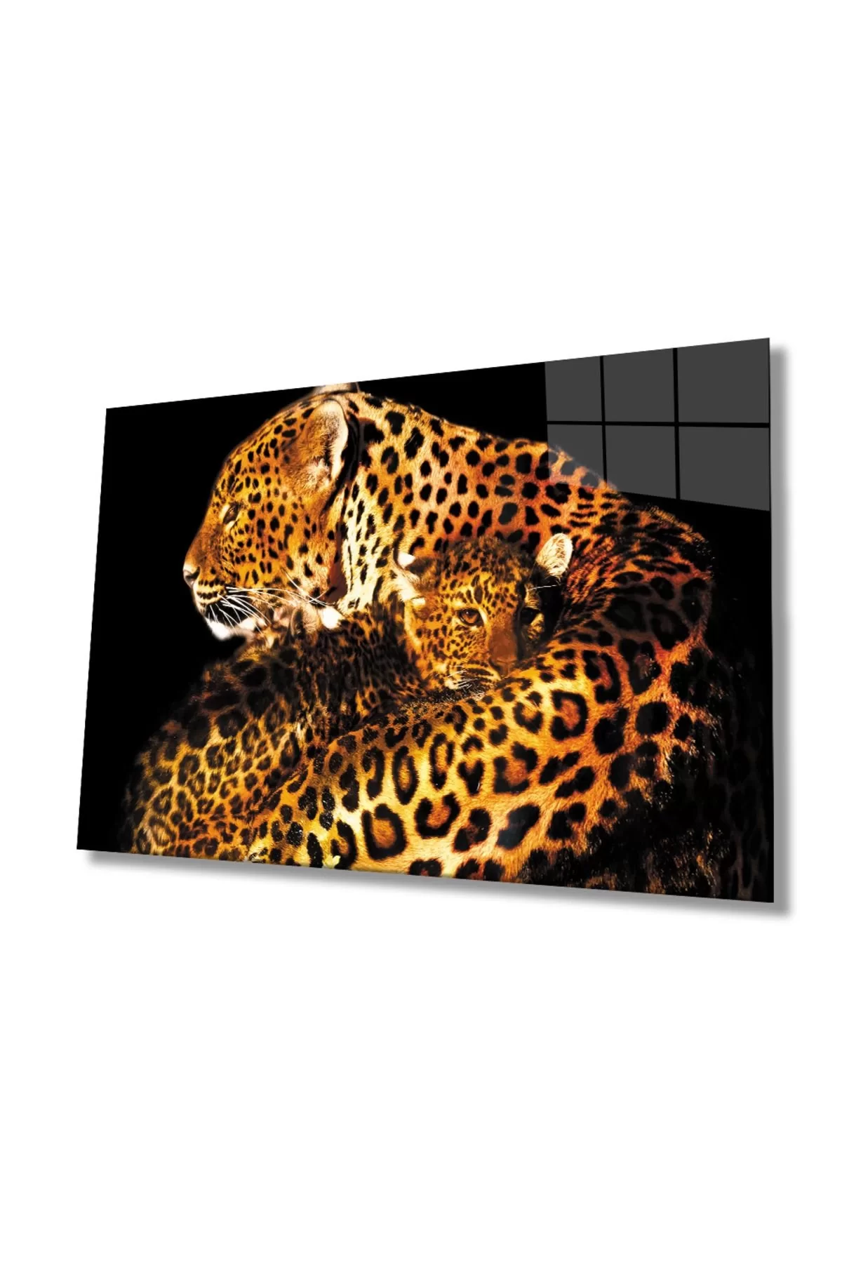 Jaguar Animal Glass Table 4mm Durable Tempered Glass