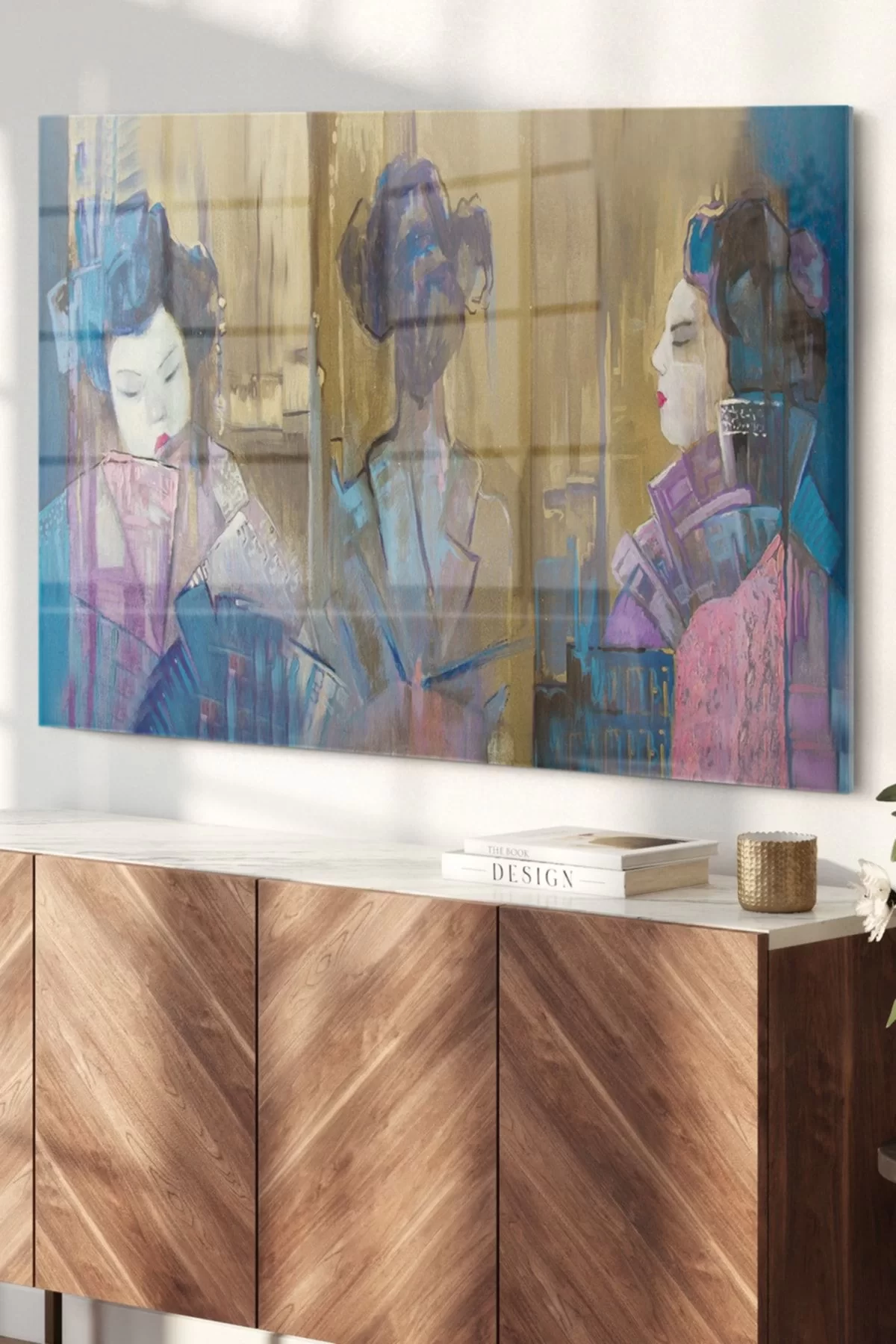 Japanese Women | Art Themed Glass Painting | 50x70cm