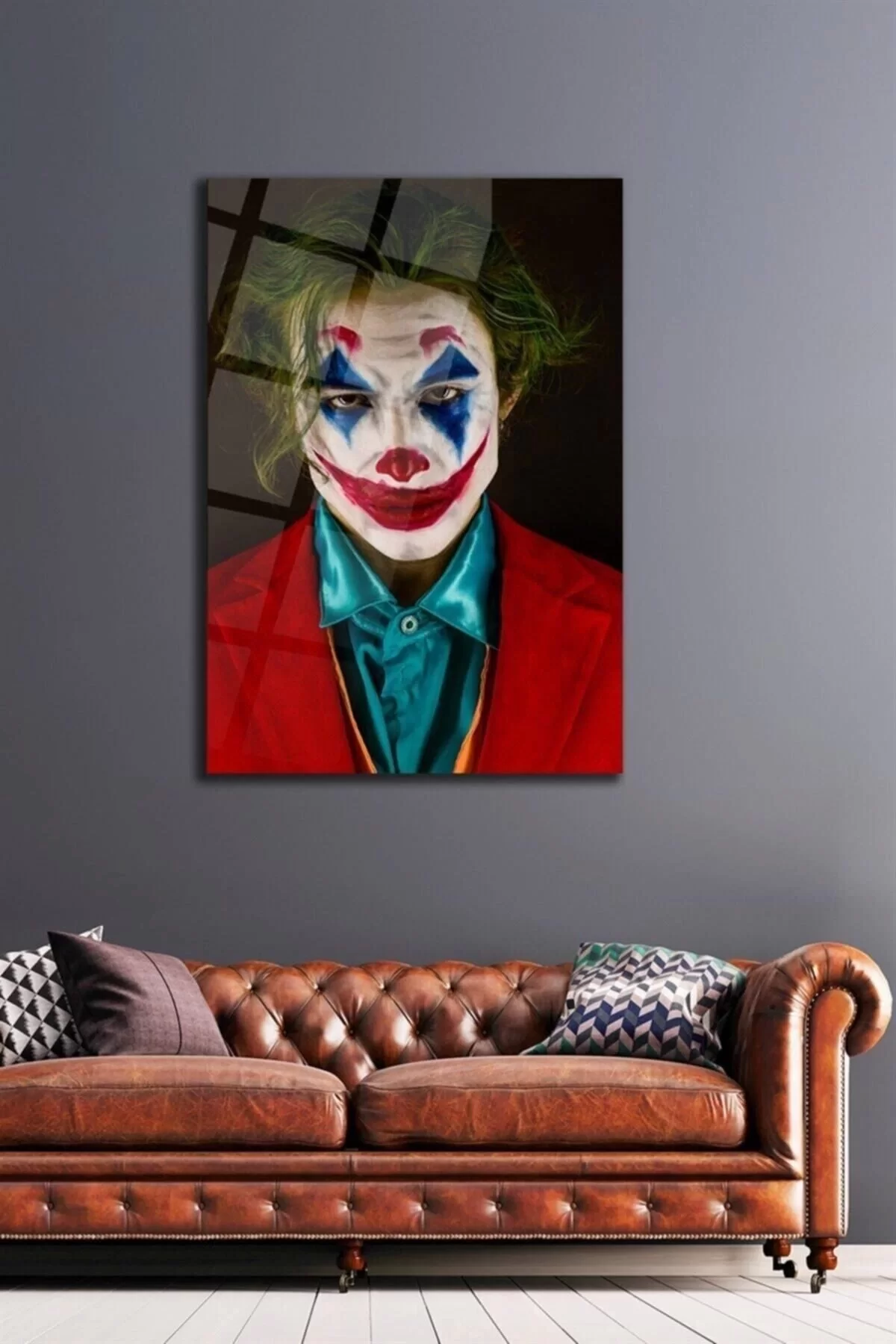 Joker Glass Painting Wall Decoration, Home Decoration, Wall Painting, Home Gift