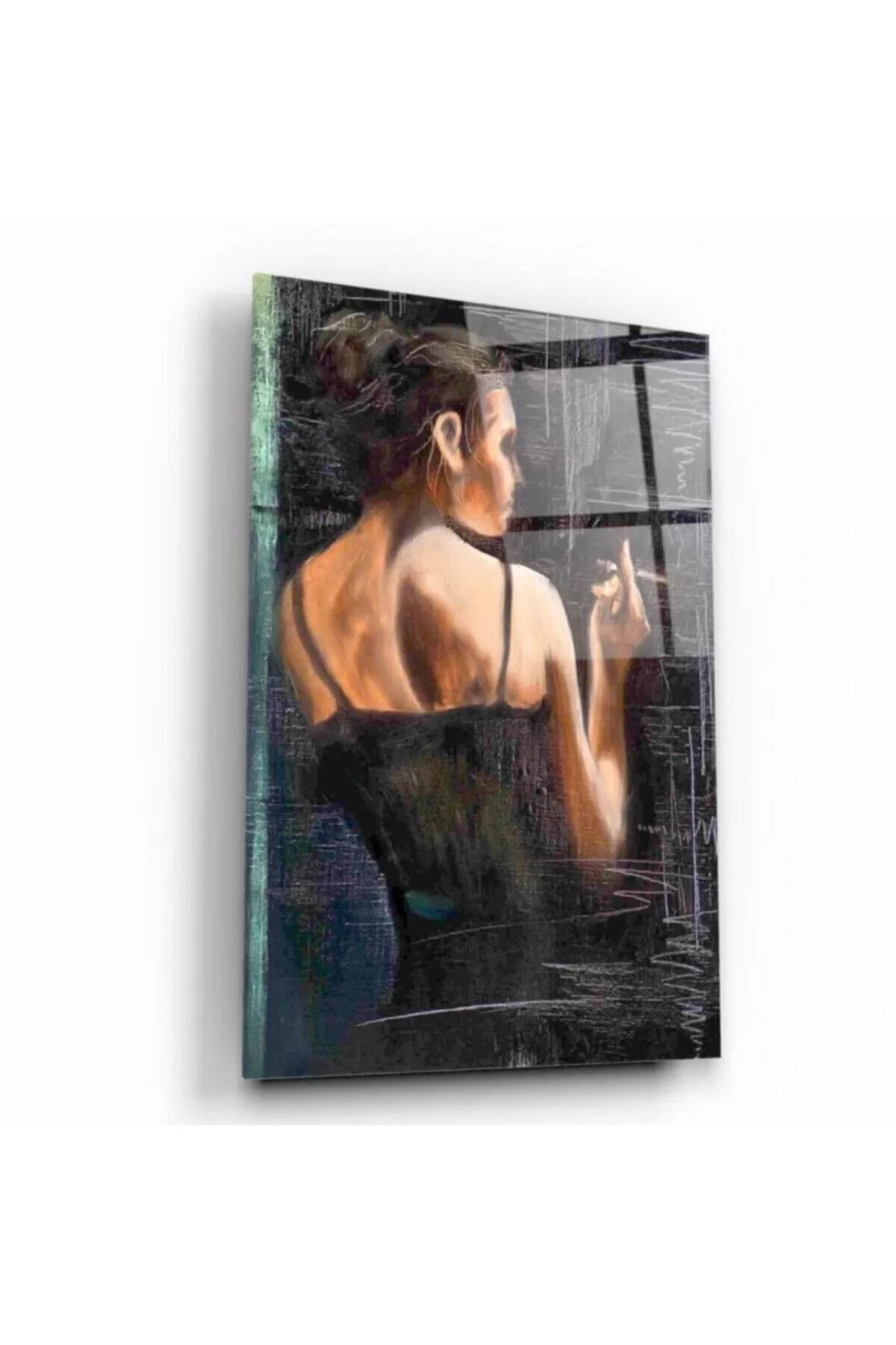 Woman Glass Painting