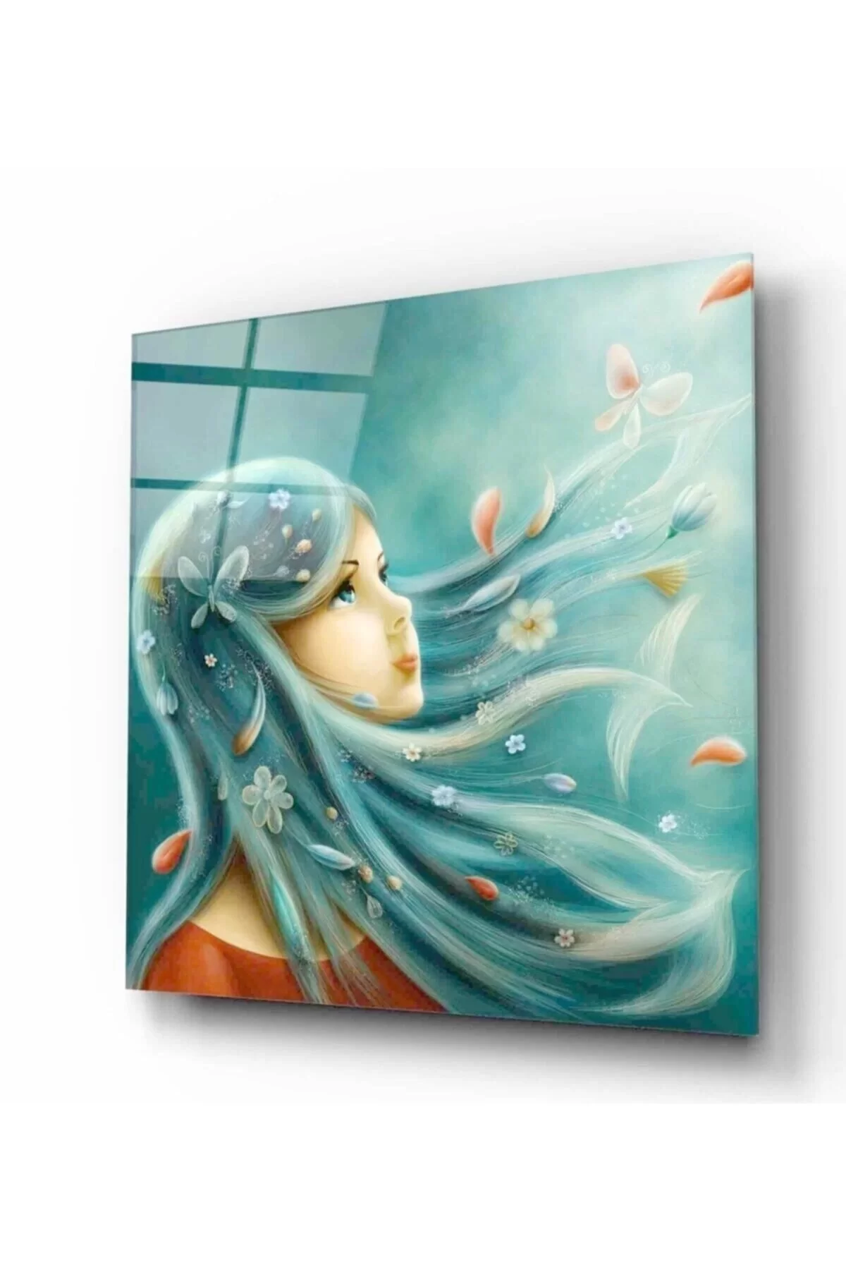 Woman Glass Painting