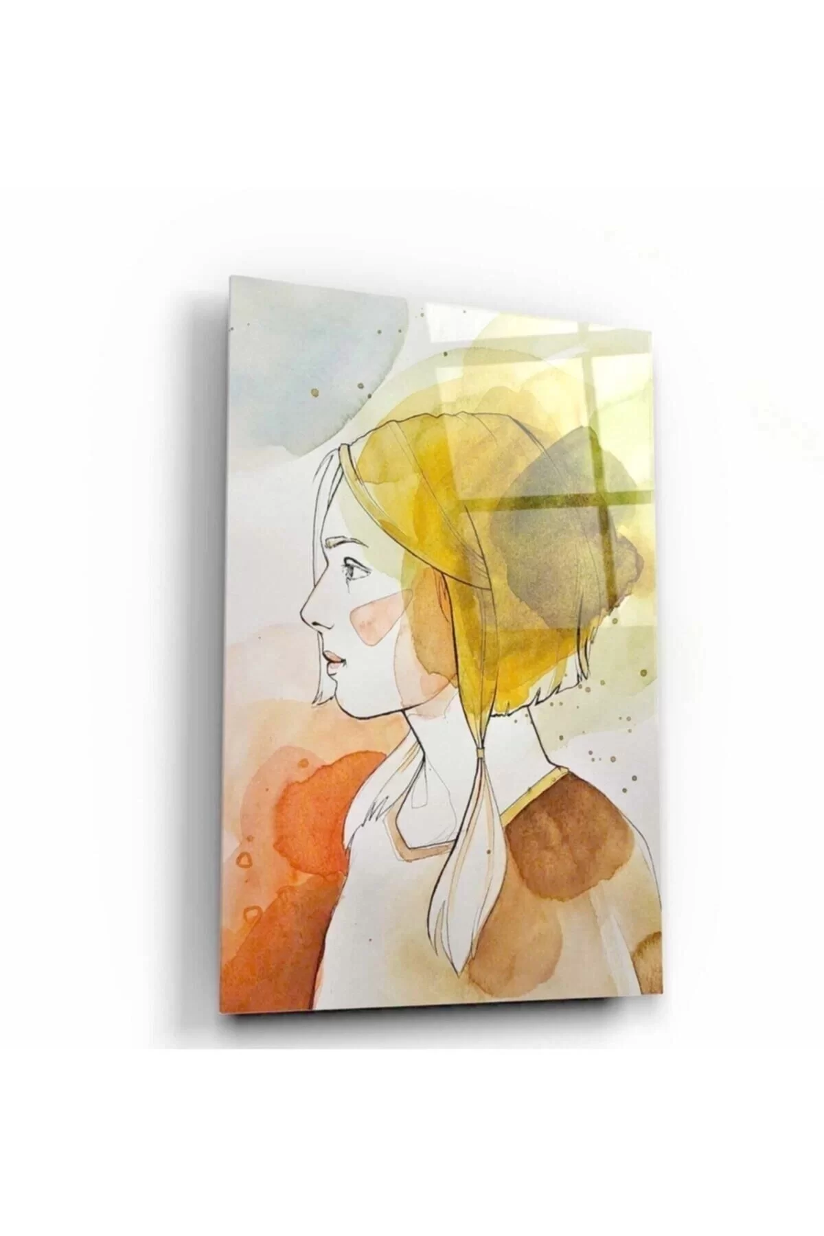 Woman Glass Painting