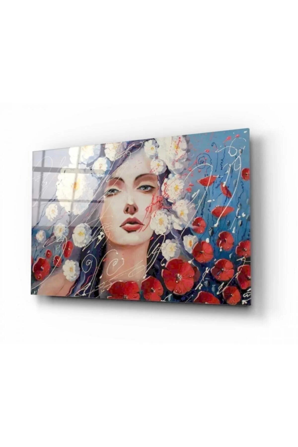 Woman Glass Painting