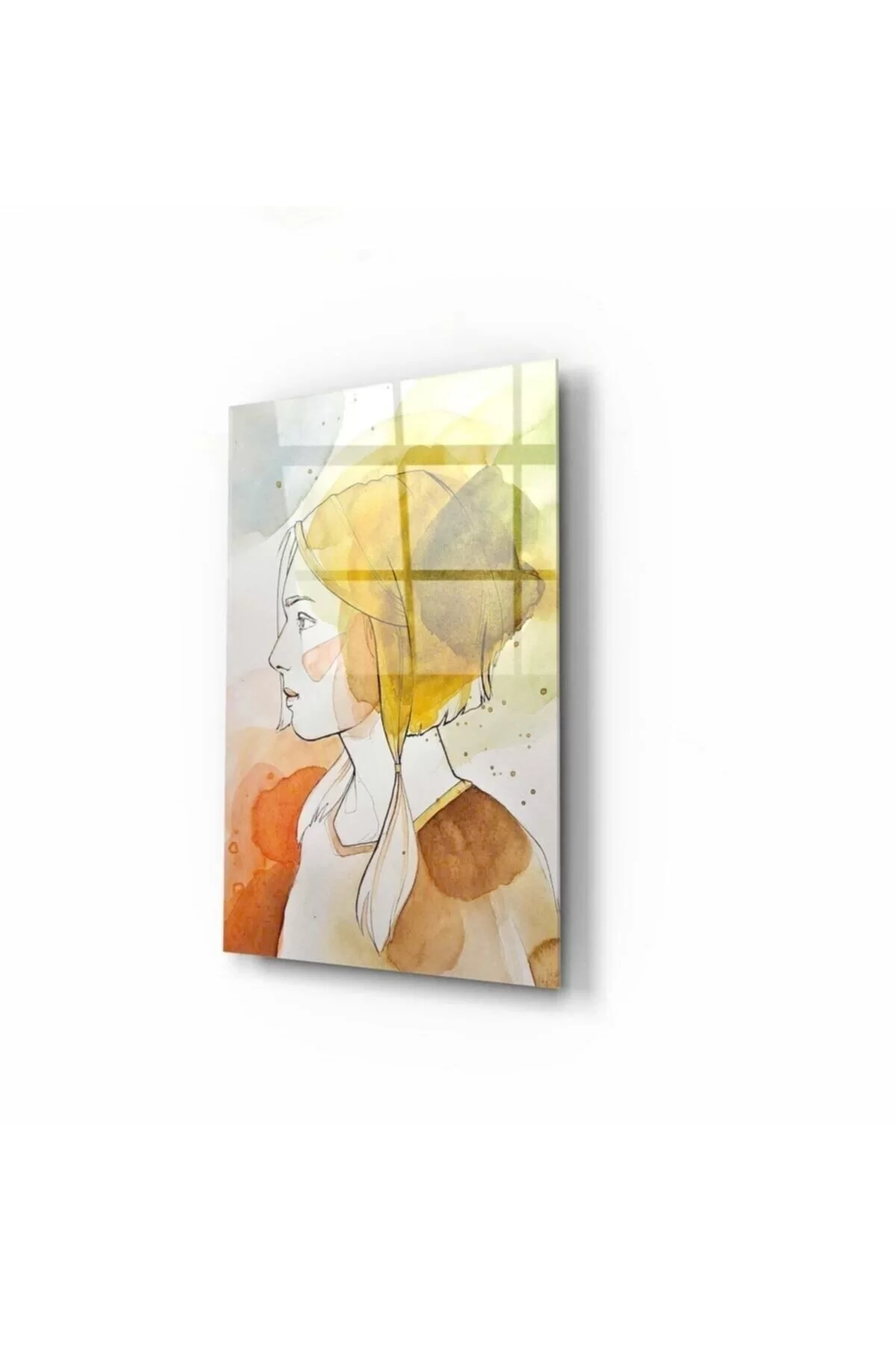 Woman Glass Painting