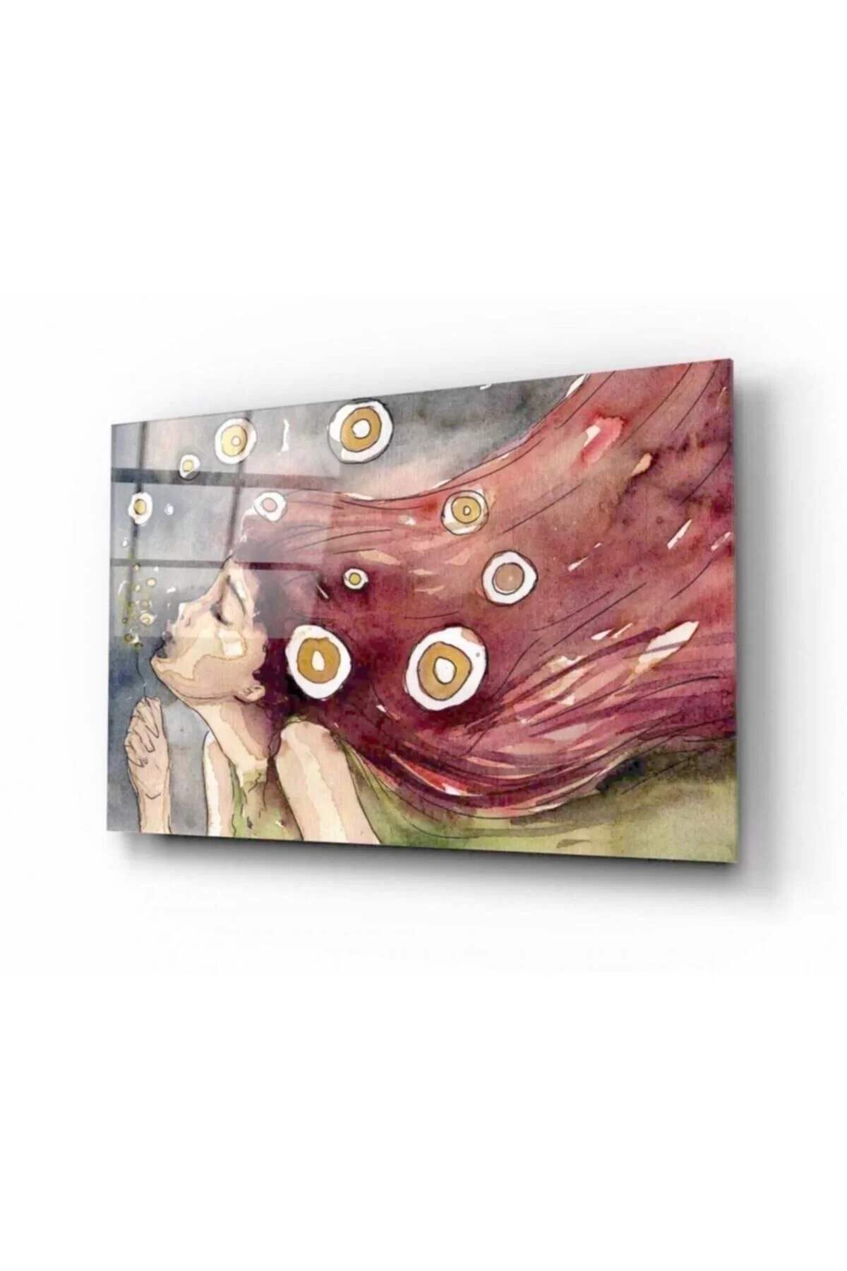 Woman Glass Painting