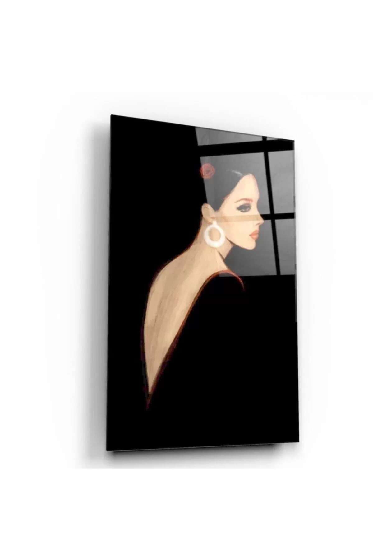 Woman Glass Painting