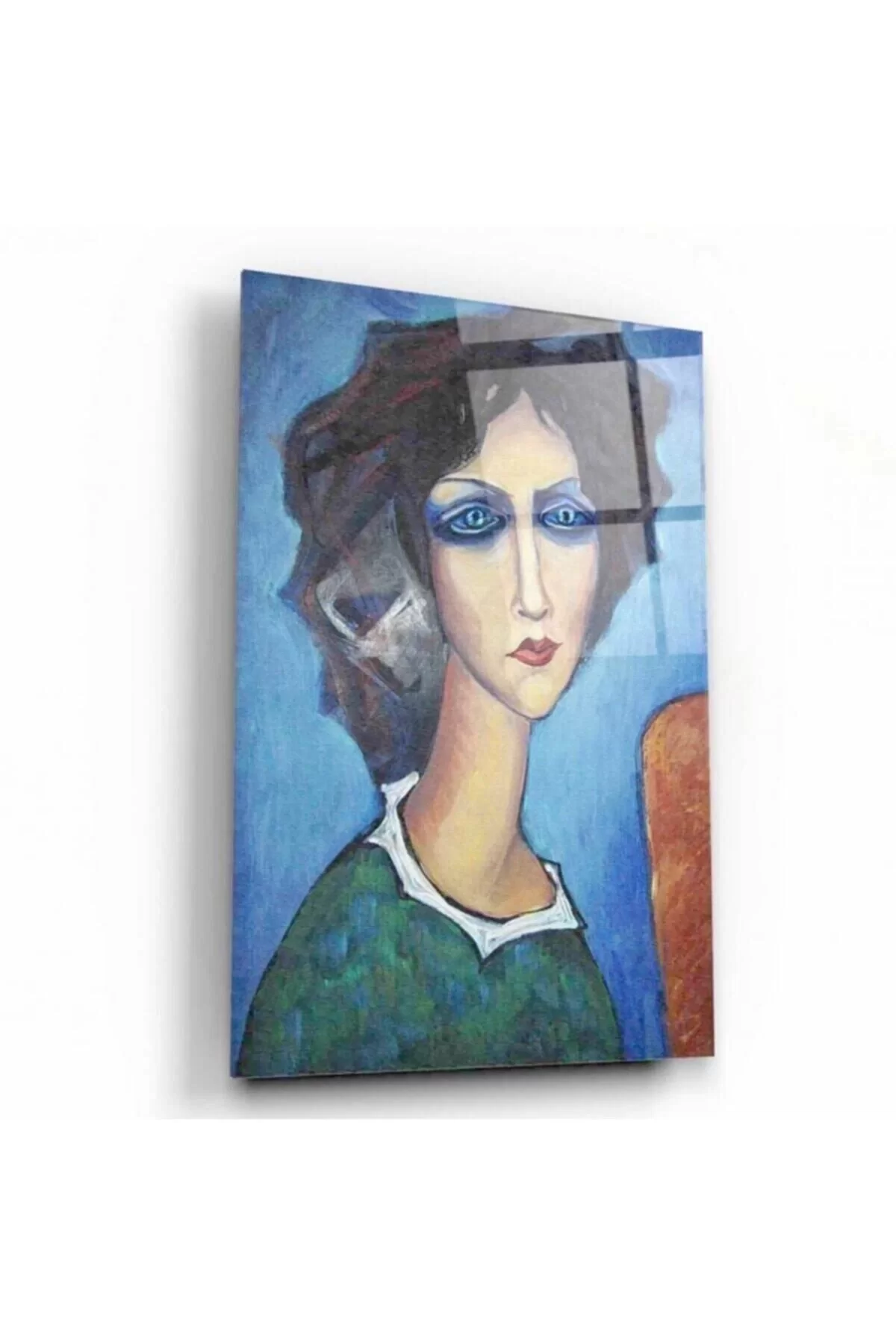 Woman Portrait Glass Painting