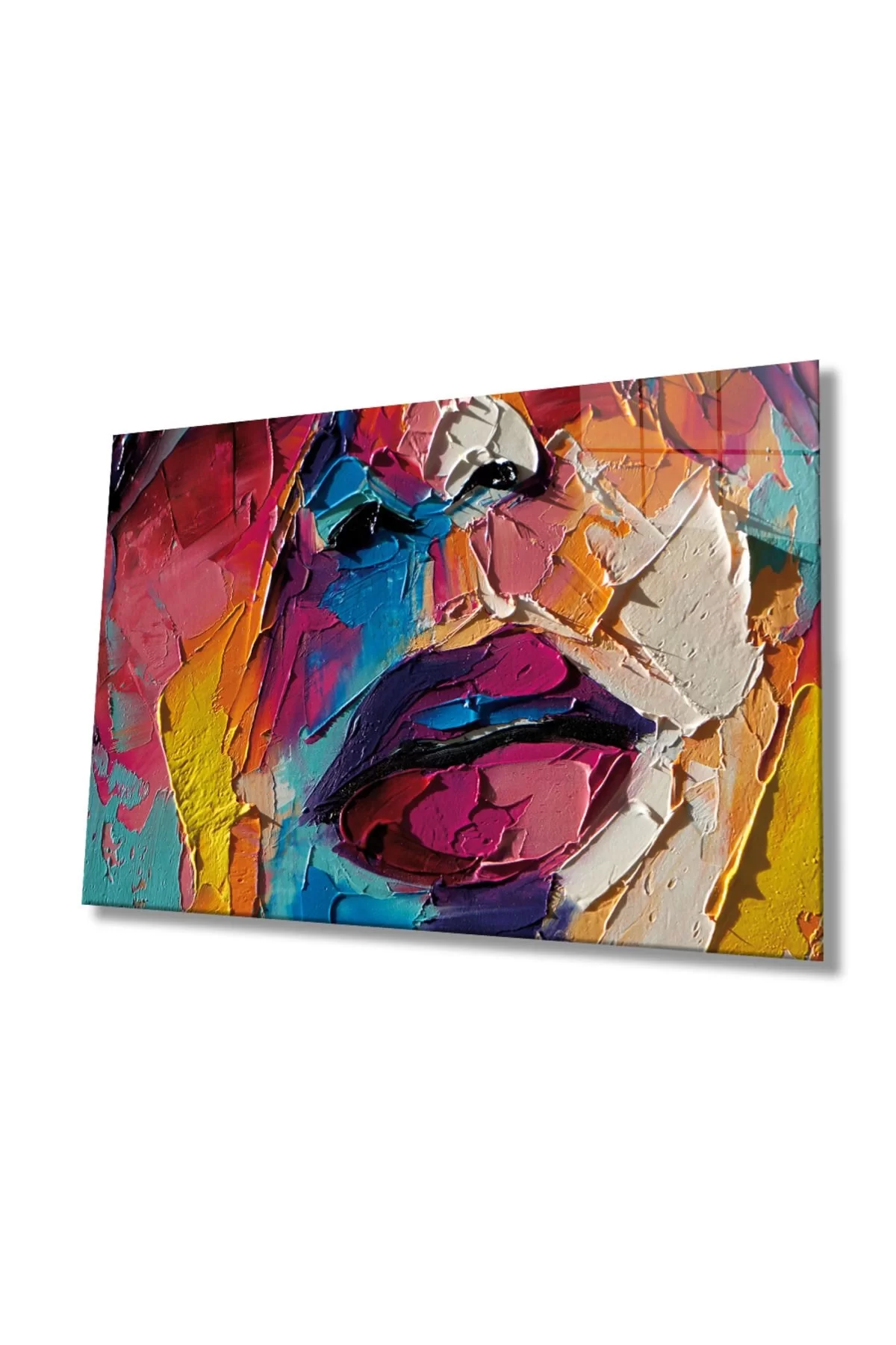 Woman Oil Painting Colored Glass Painting Home And Office Wall Decoration