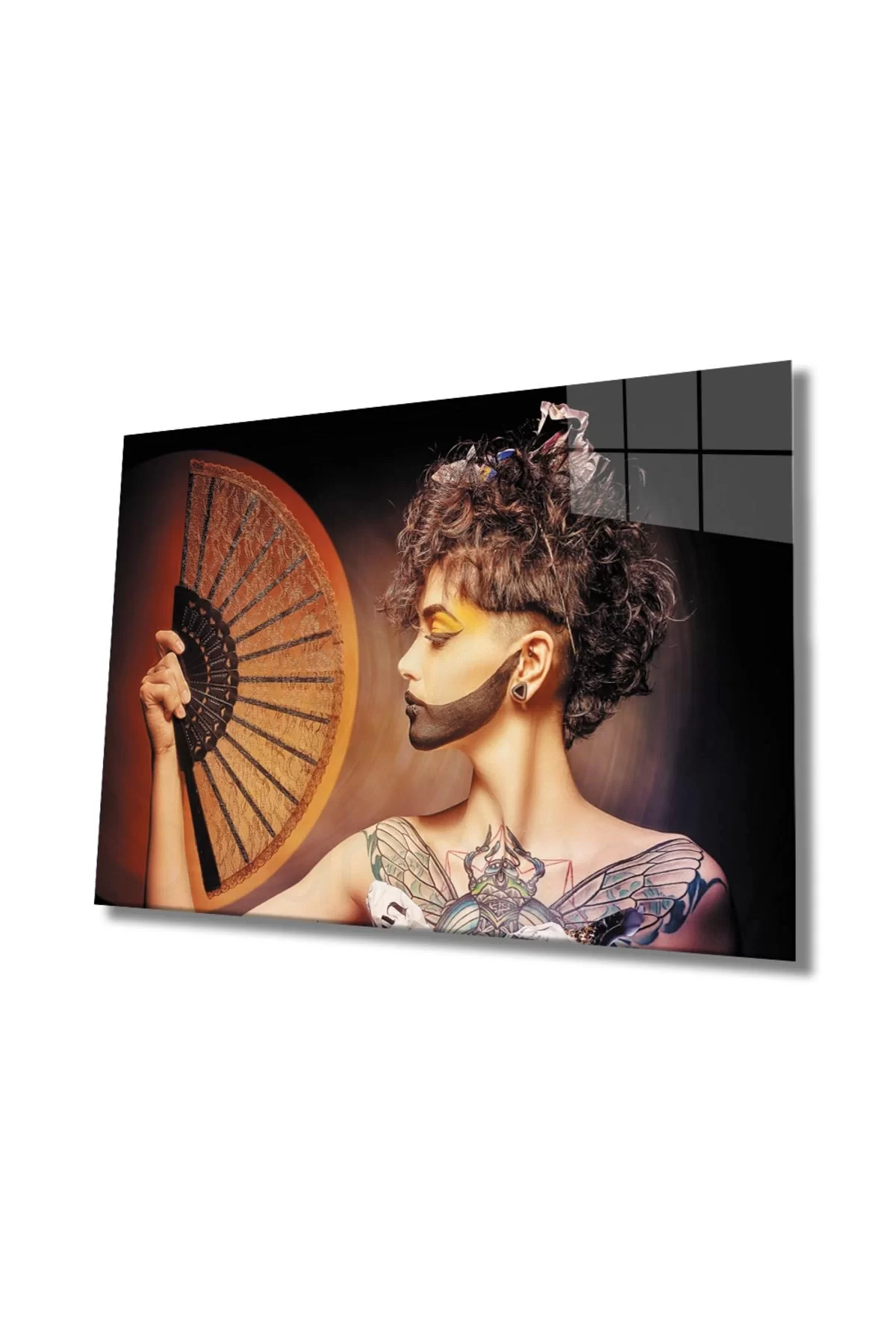 Women Glass Painting, Home And Office Wall Decoration