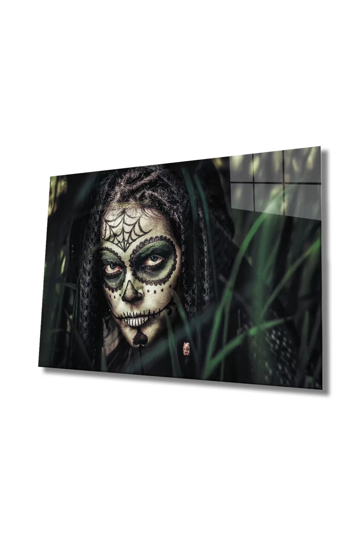 Skull Makeup Native Woman, Home And Office Wall Decor