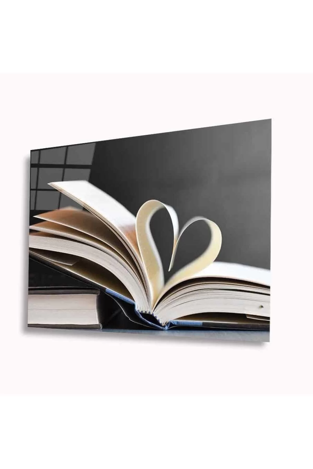 Heart Book Glass Table 4mm Durable Tempered Glass