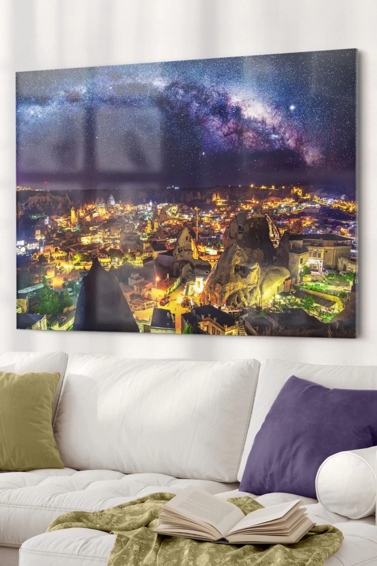 Cappadocia | City Themed Glass Painting | 50x70cm