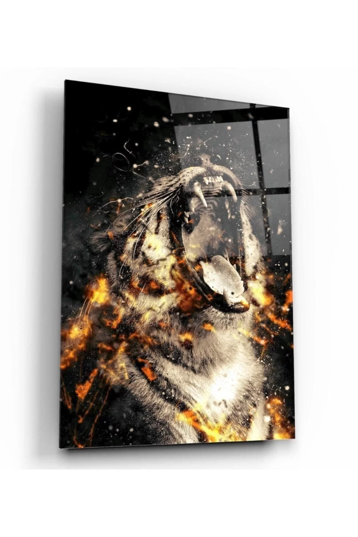 Tiger Glass Painting