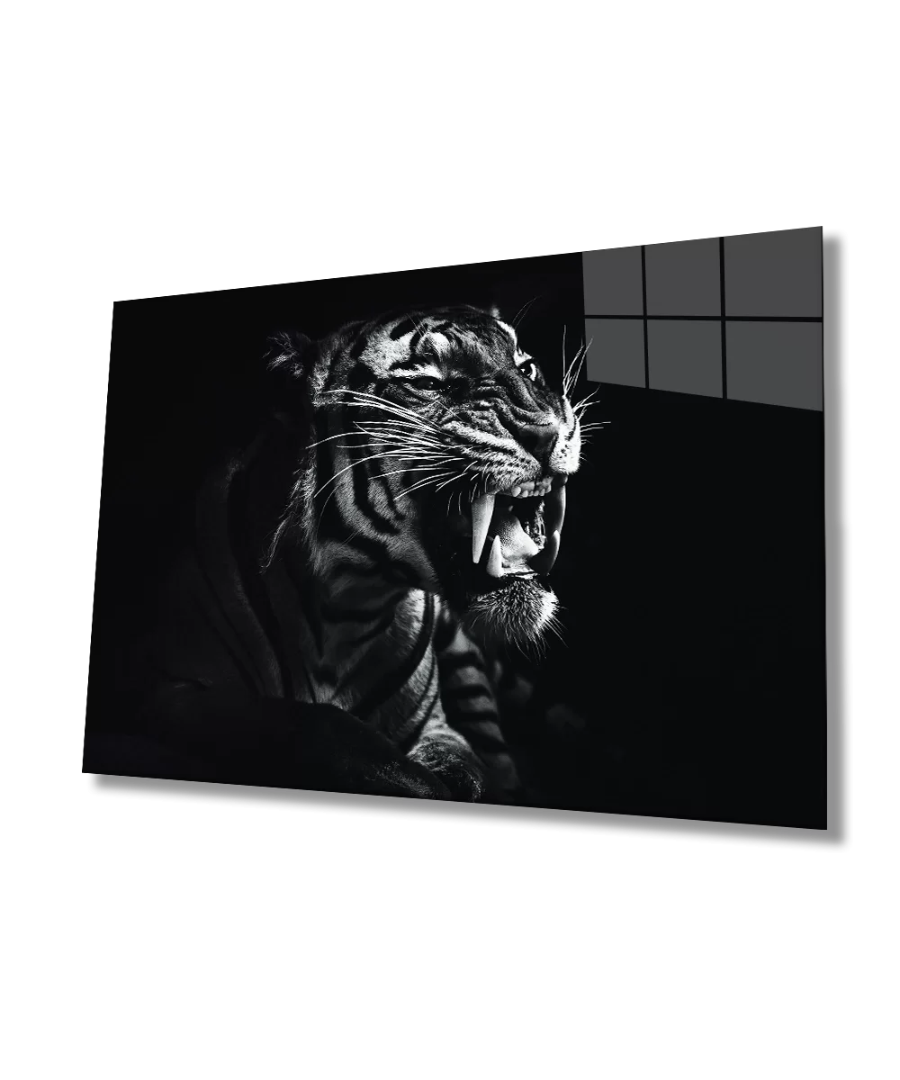 Tiger Animal Glass Painting