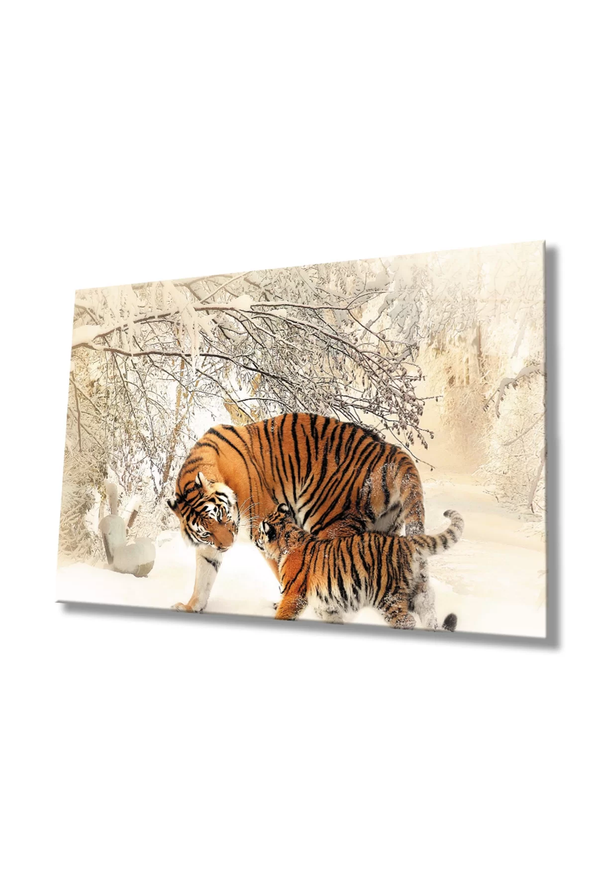 Tiger Animal Glass Table 4mm Durable Tempered Glass