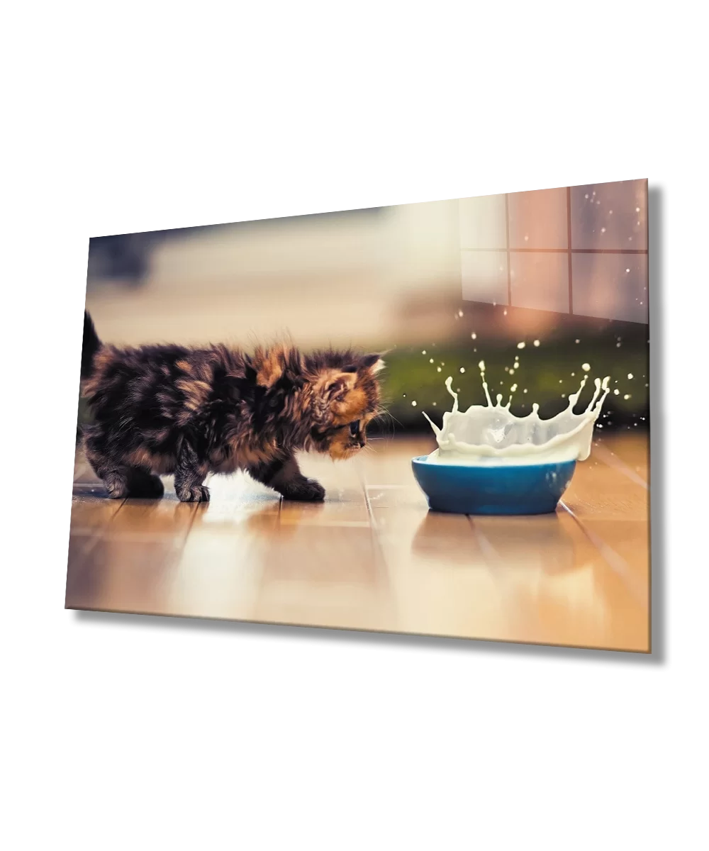 Cat Glass Table