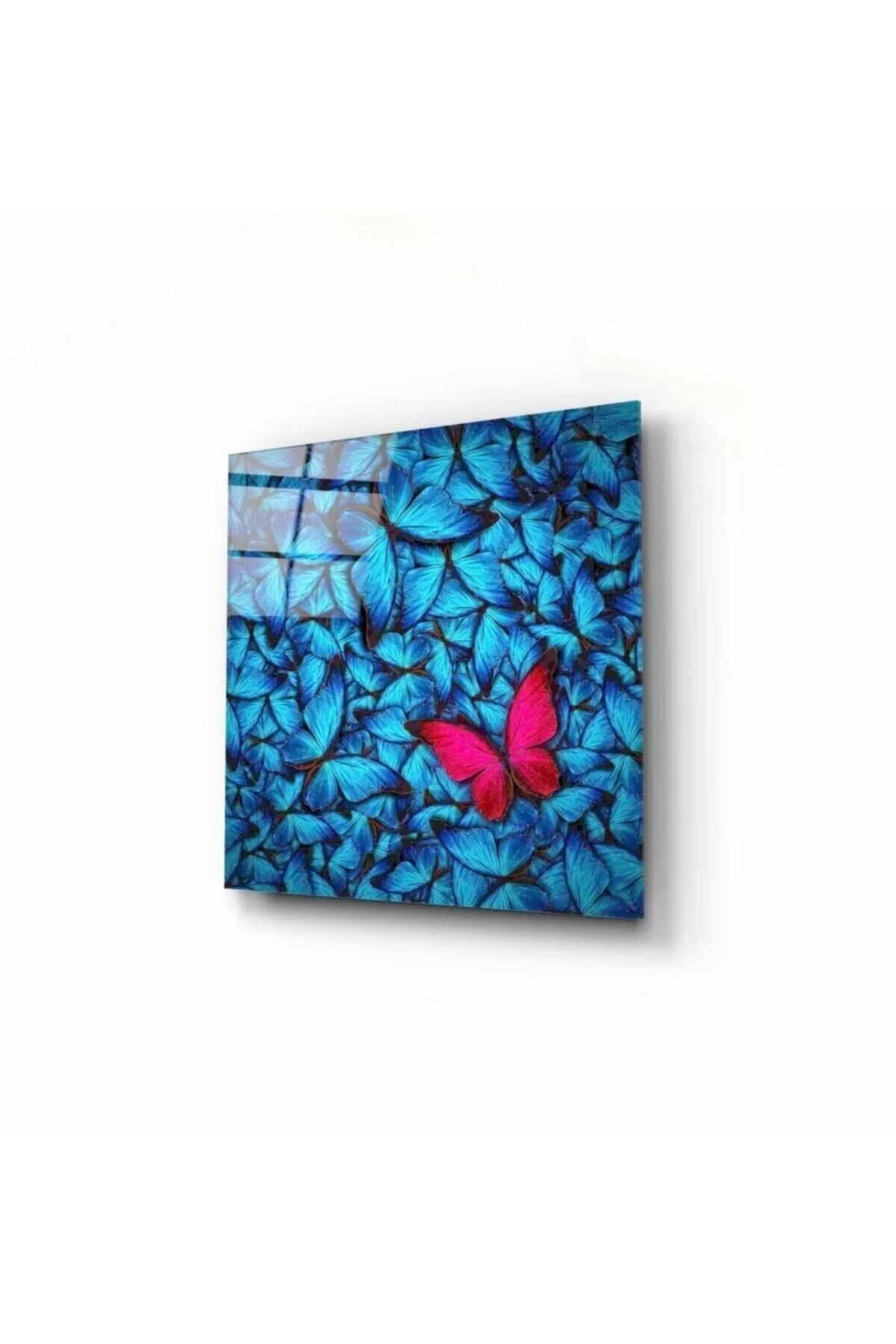 Butterflies Glass Painting 50 X 50 Cm