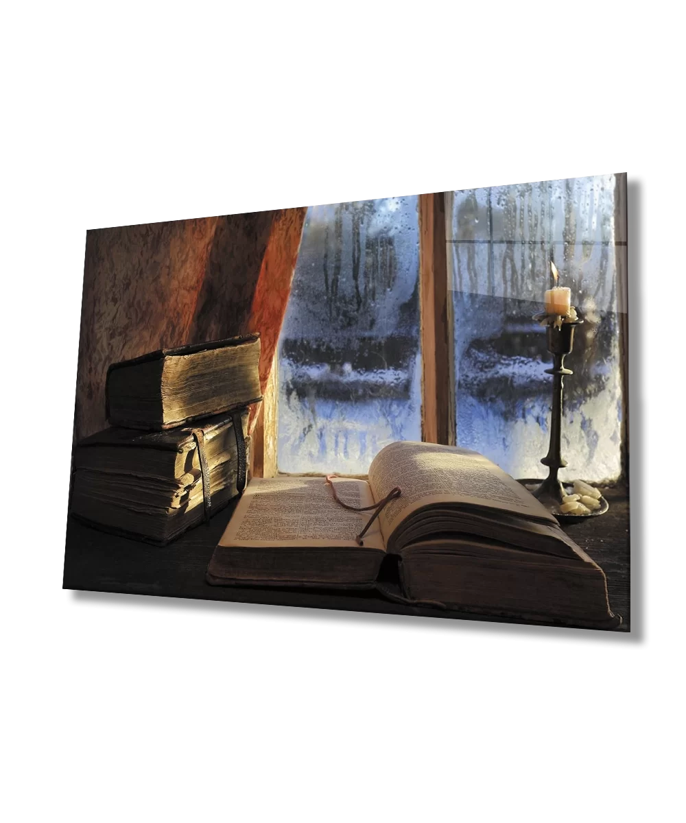 Winter Book Candle Resistant Tempered