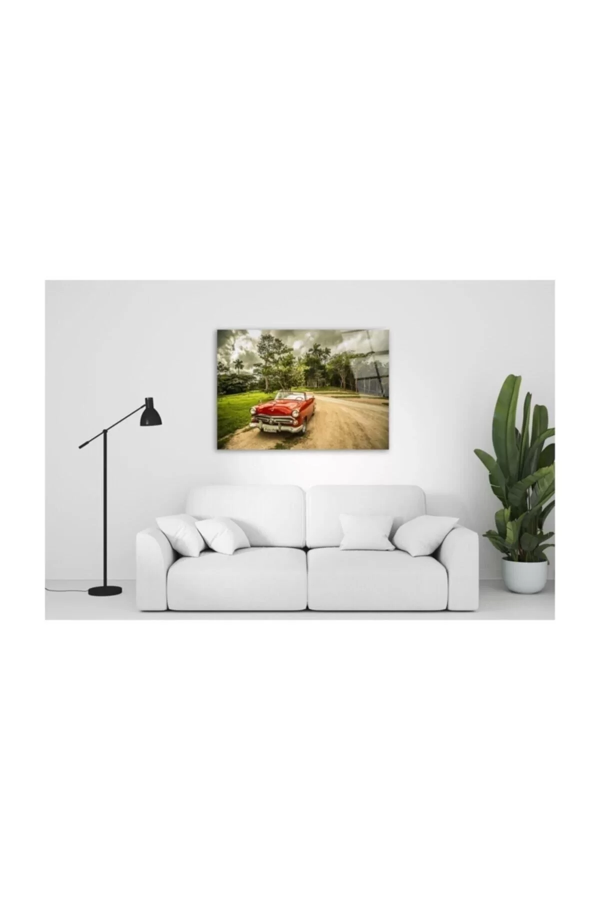 Classic Car Glass Painting 50x70 Cm