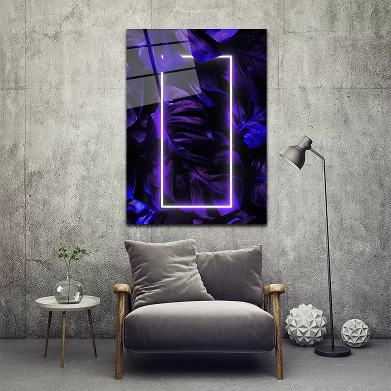 Dark Purple Glass Table