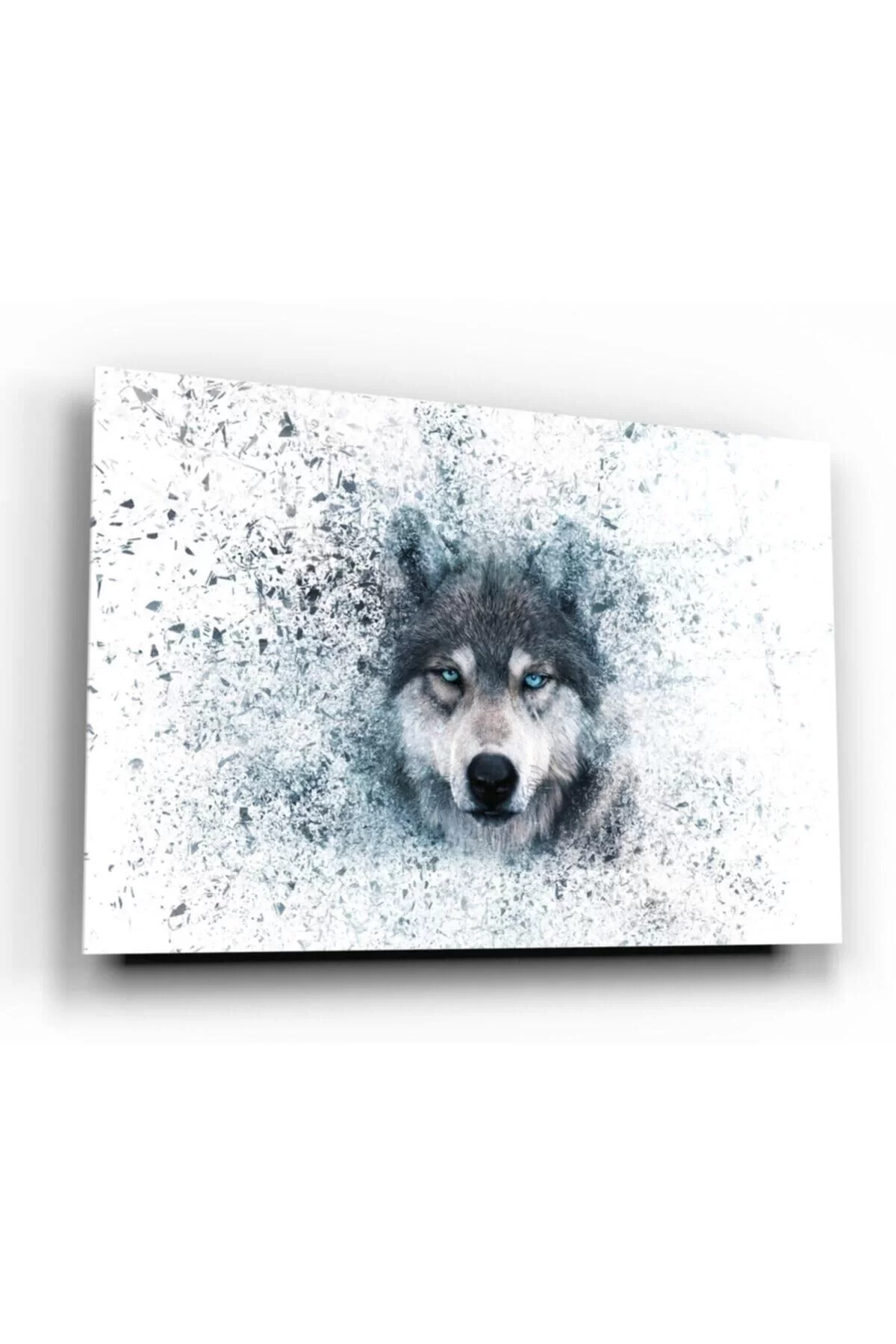 Wolf Glass Painting