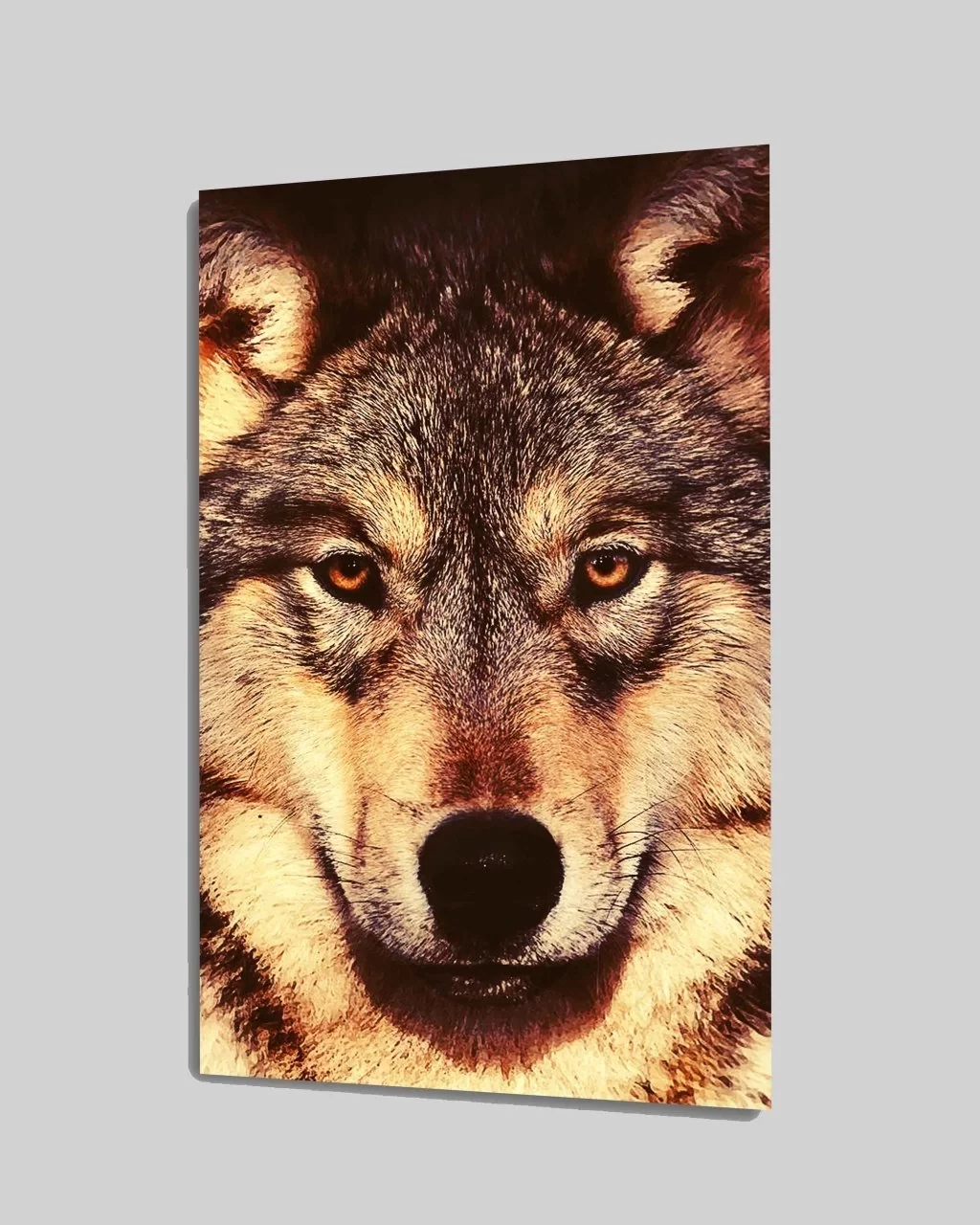 Wolf Glass Painting