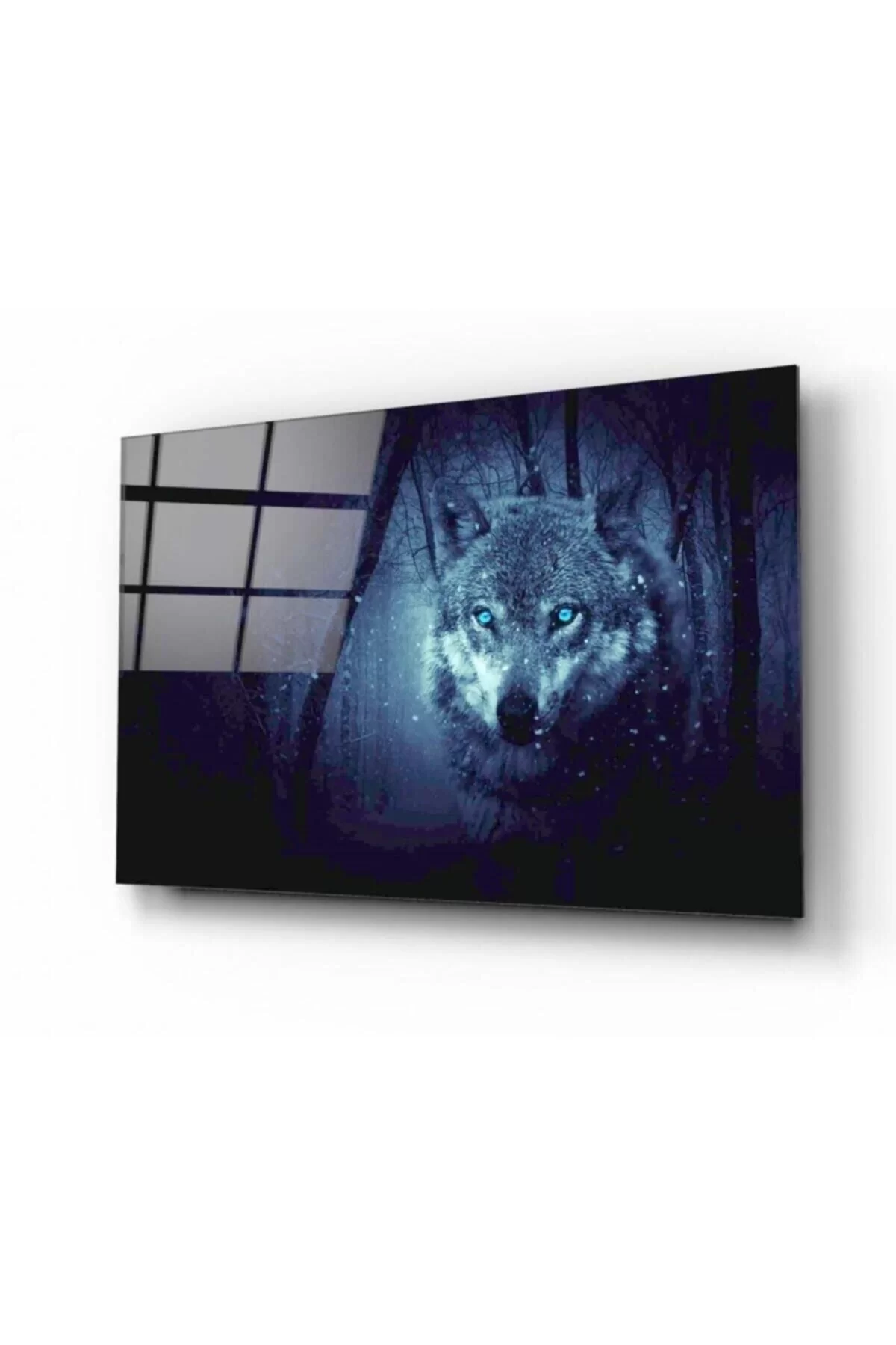 Wolf Glass Painting