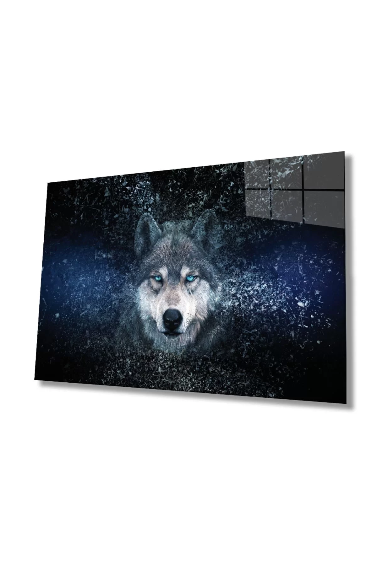 Wolf Glass Painting