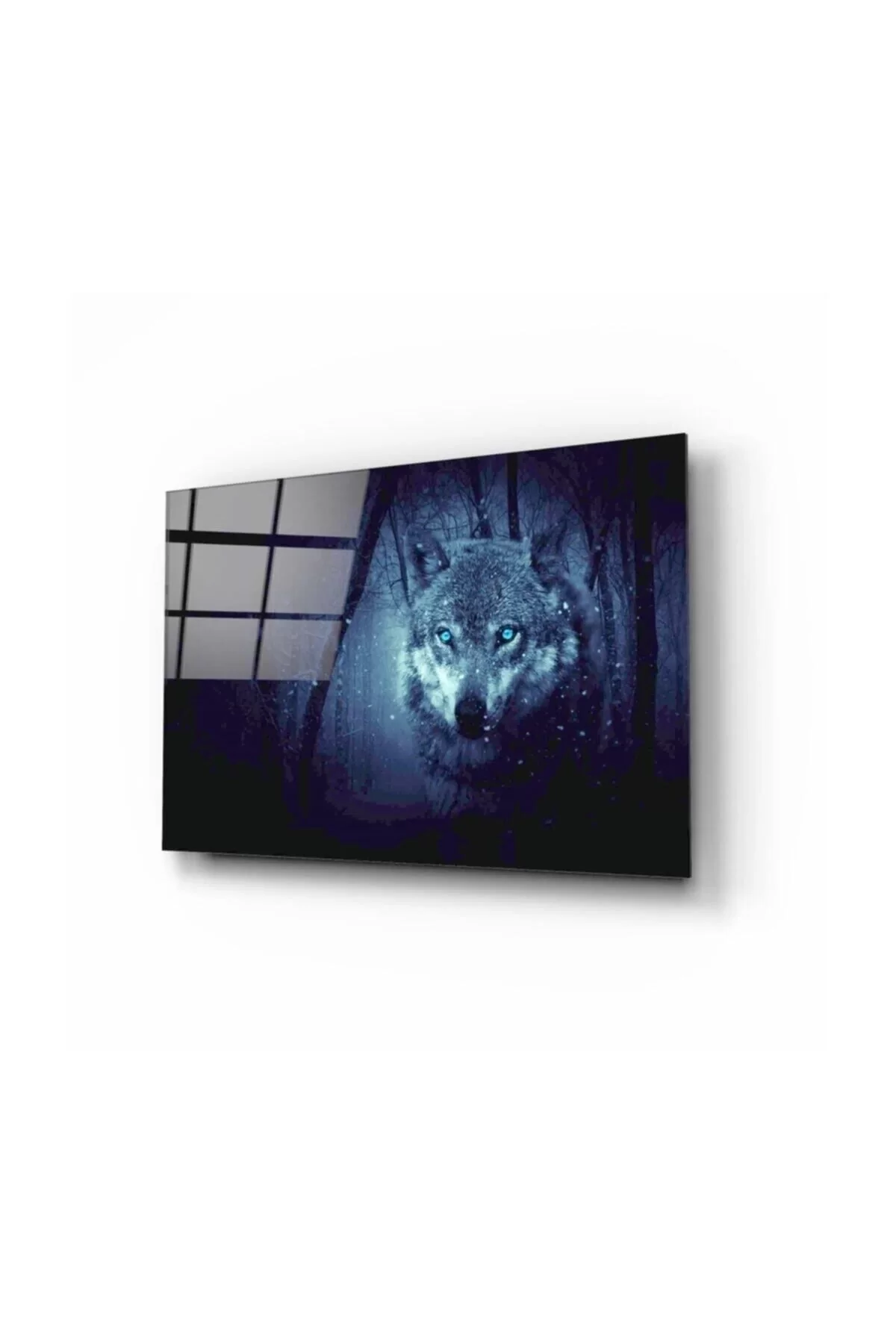 Wolf Glass Painting 50x70 Cm