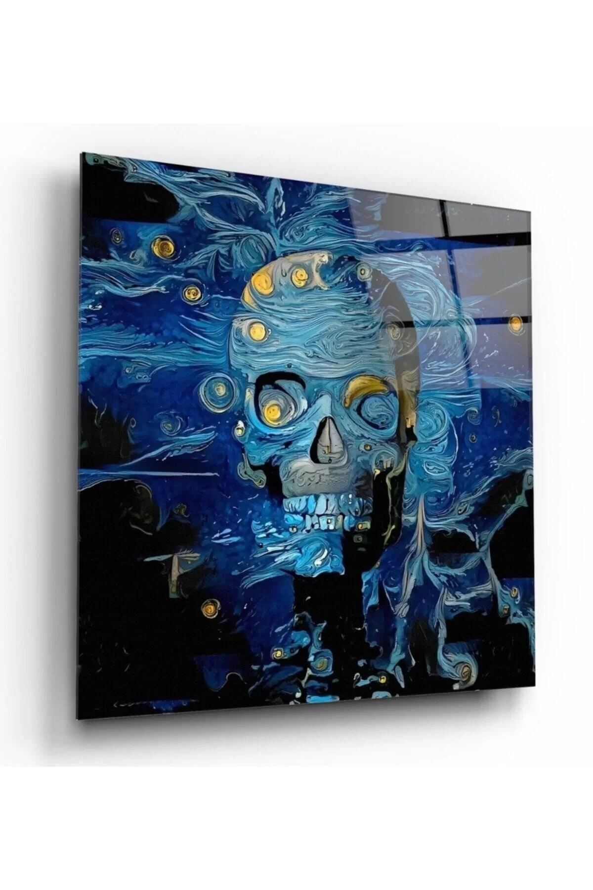 Skull Glass Painting