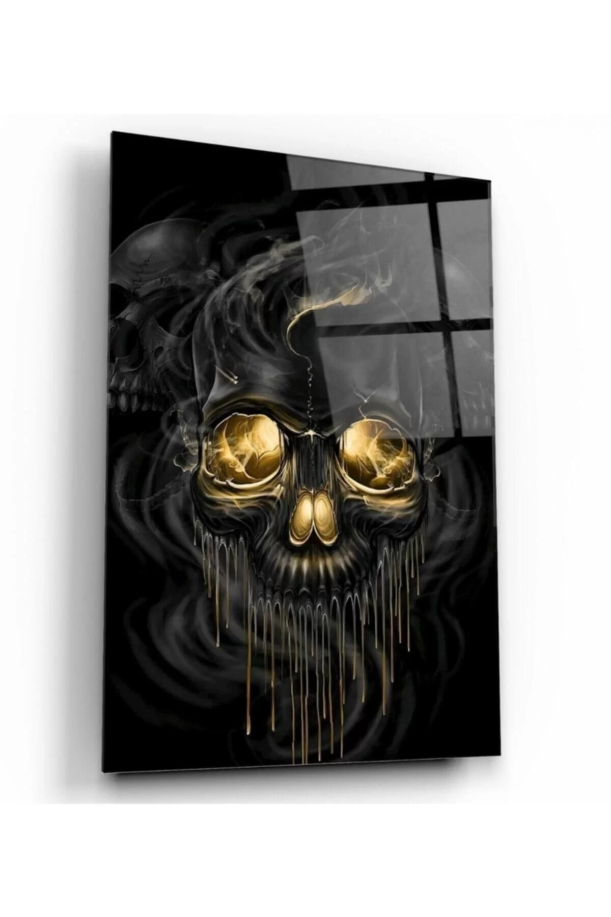 Skull Glass Painting