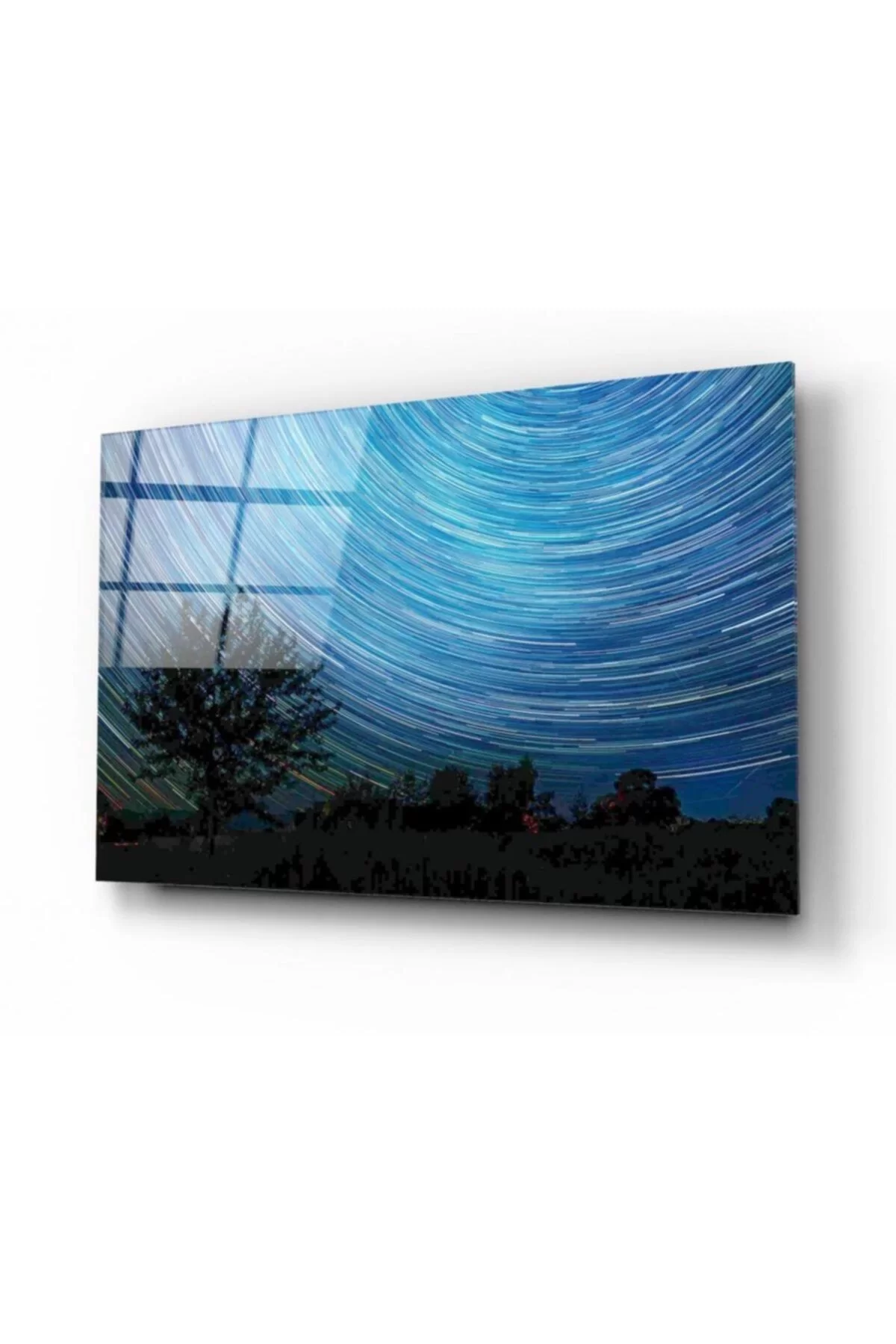 Northern Lights Glass Painting