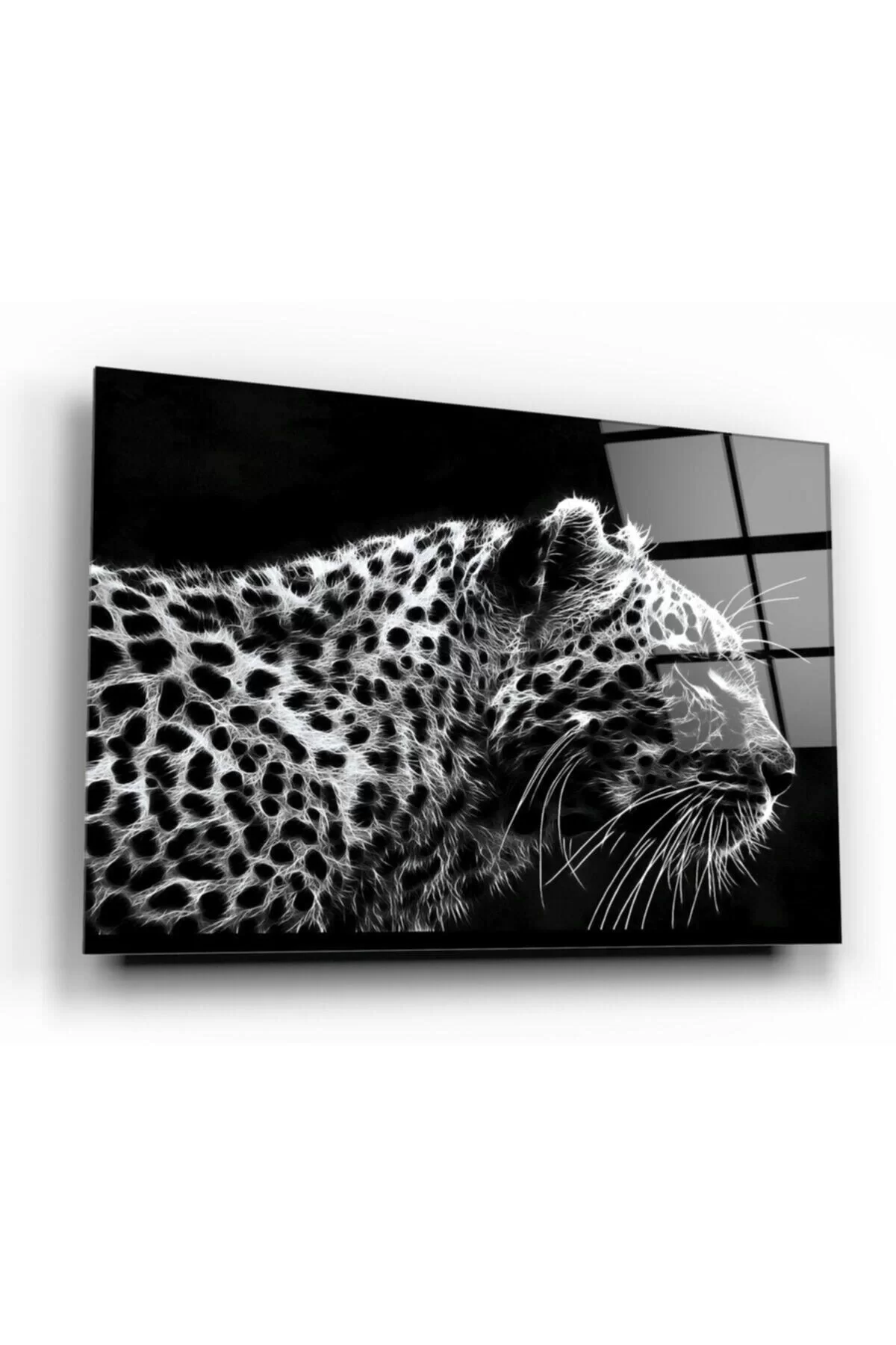 Leopard Glass Painting