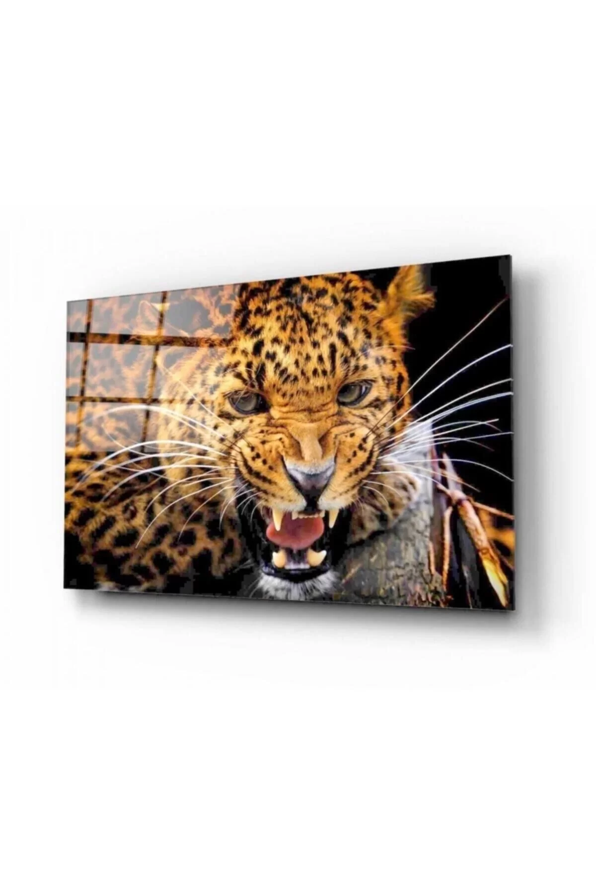 Leopard Glass Painting