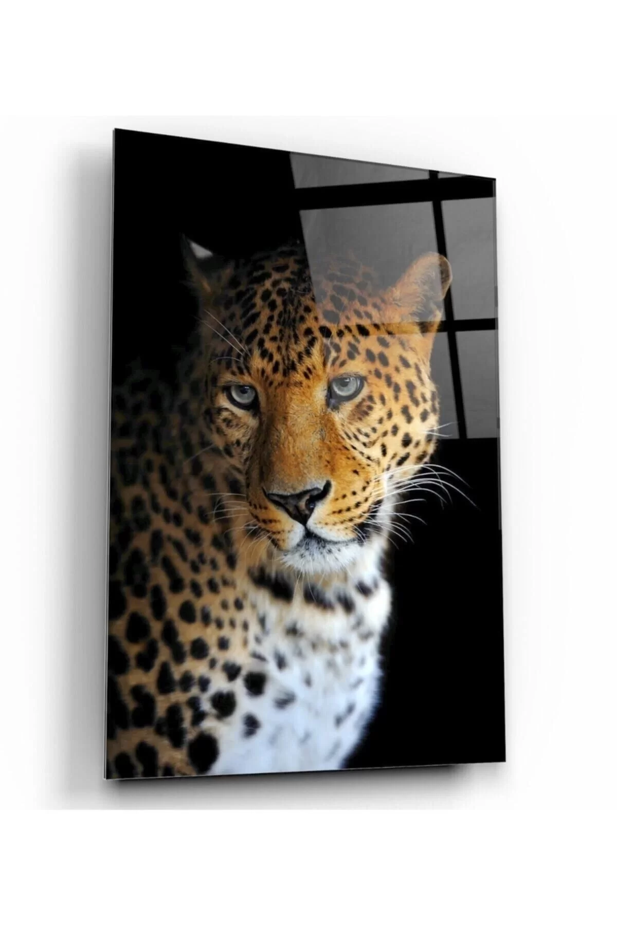 Leopard Glass Painting