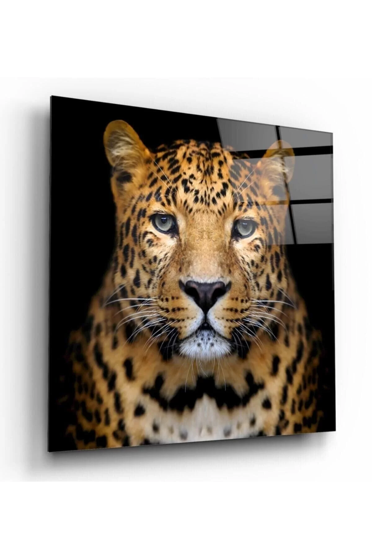 Leopard Glass Painting