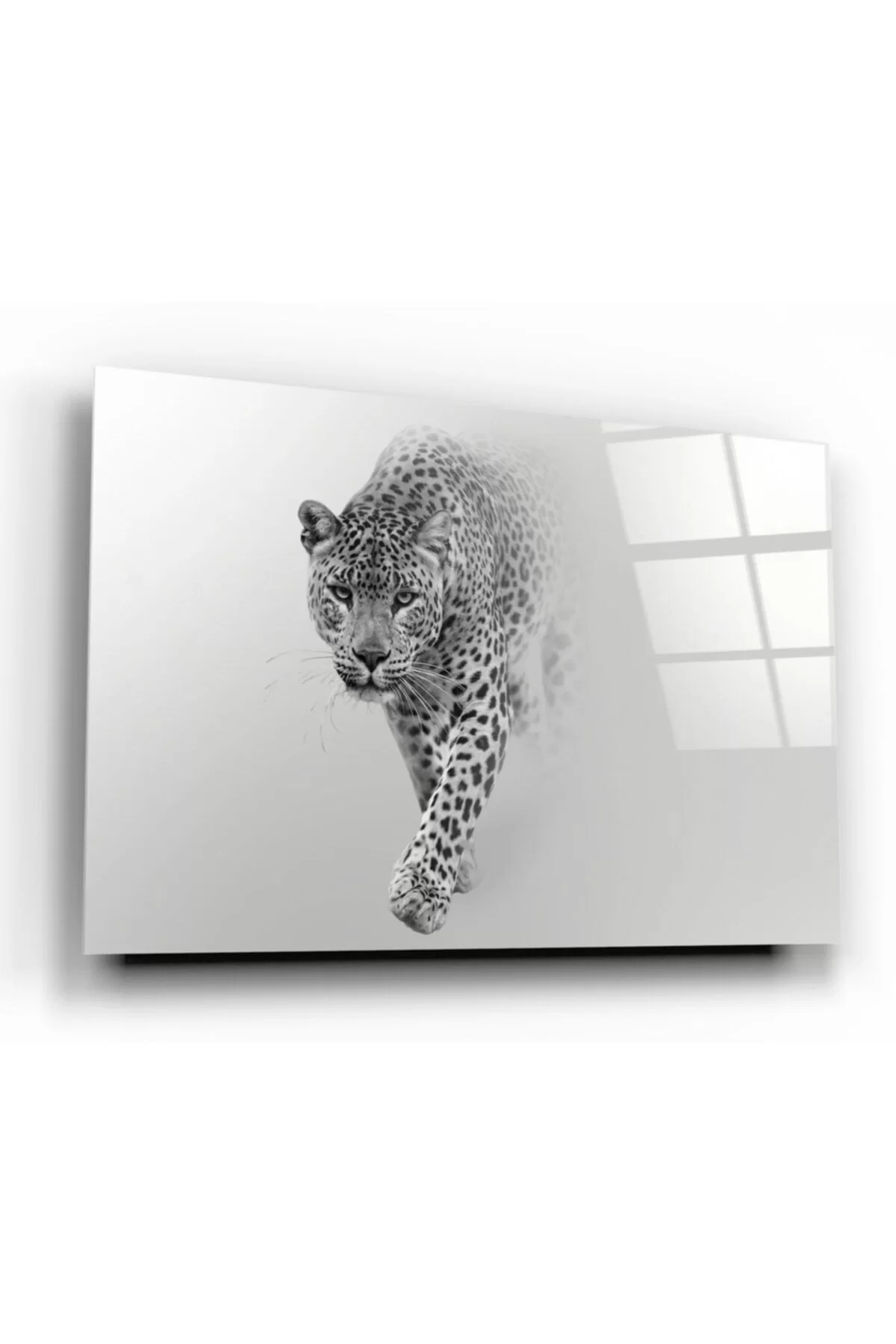 Leopard Glass Painting