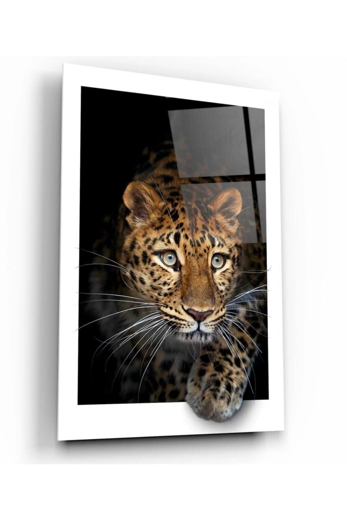 Leopard Glass Painting