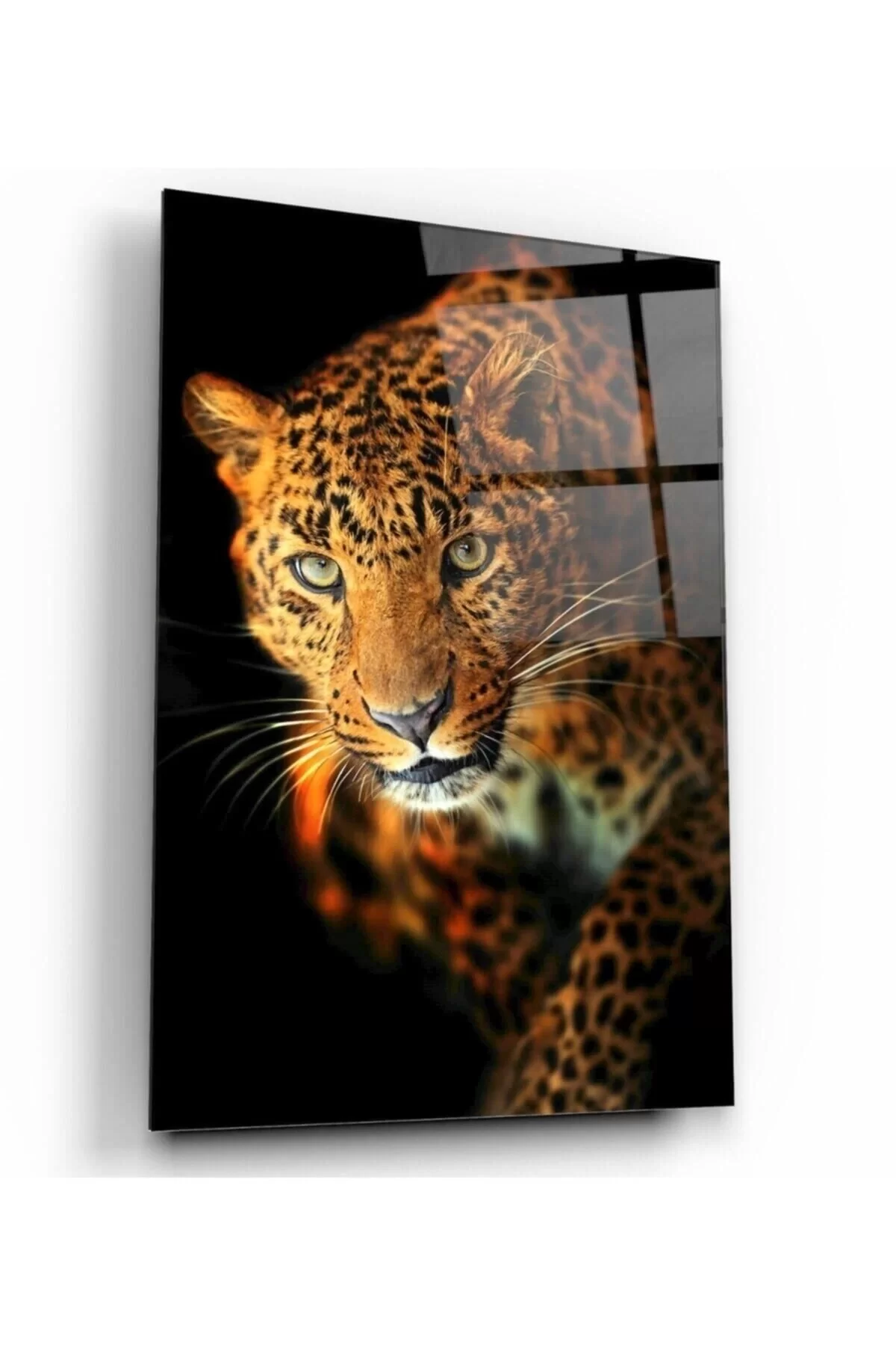 Leopard Glass Painting