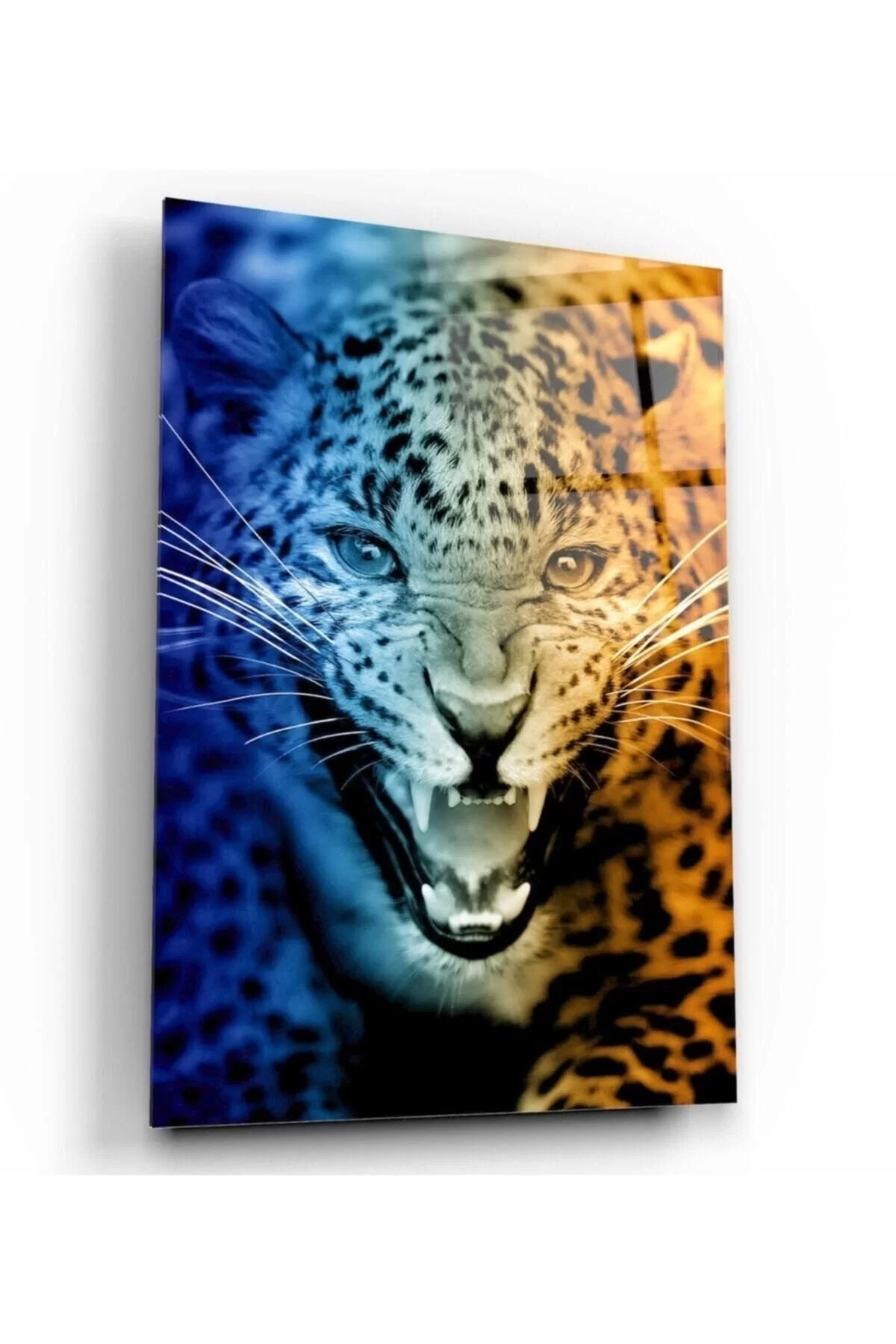 Leopard Glass Painting