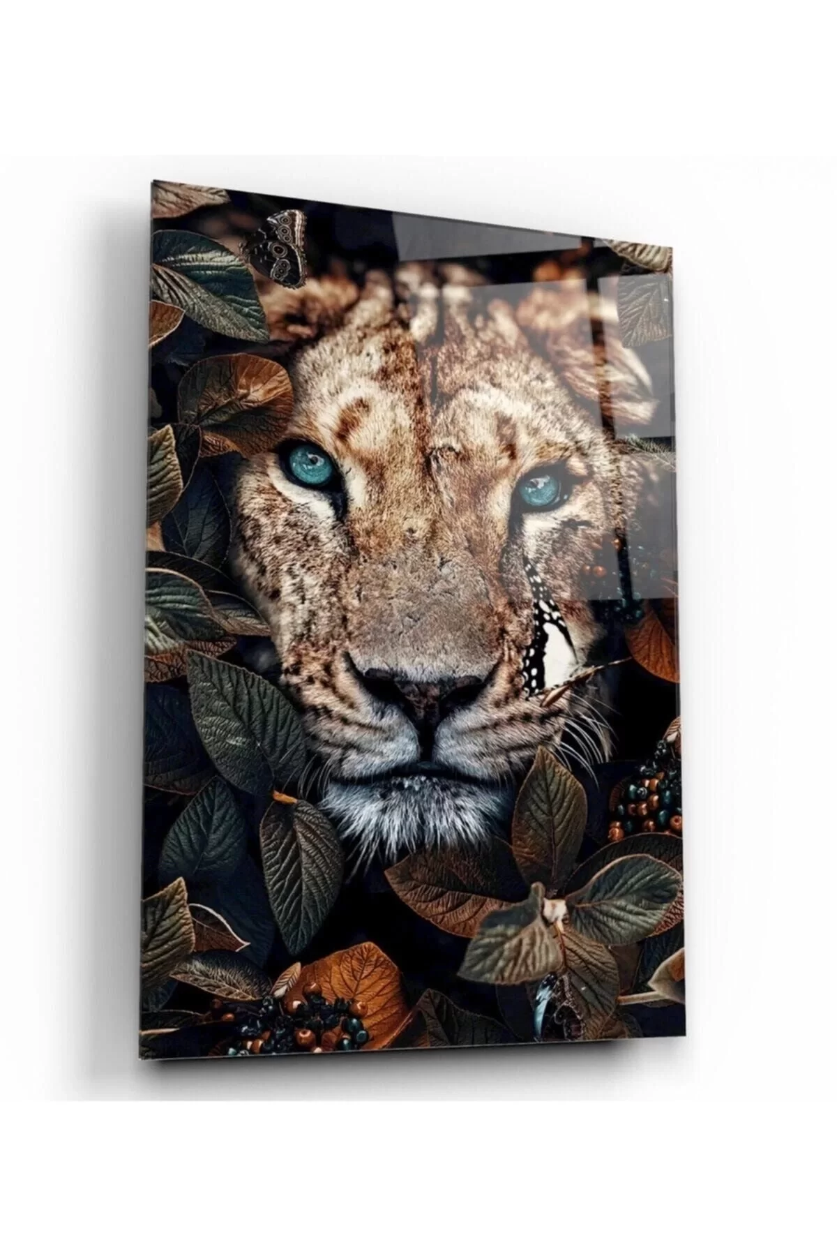 Leopard Glass Painting