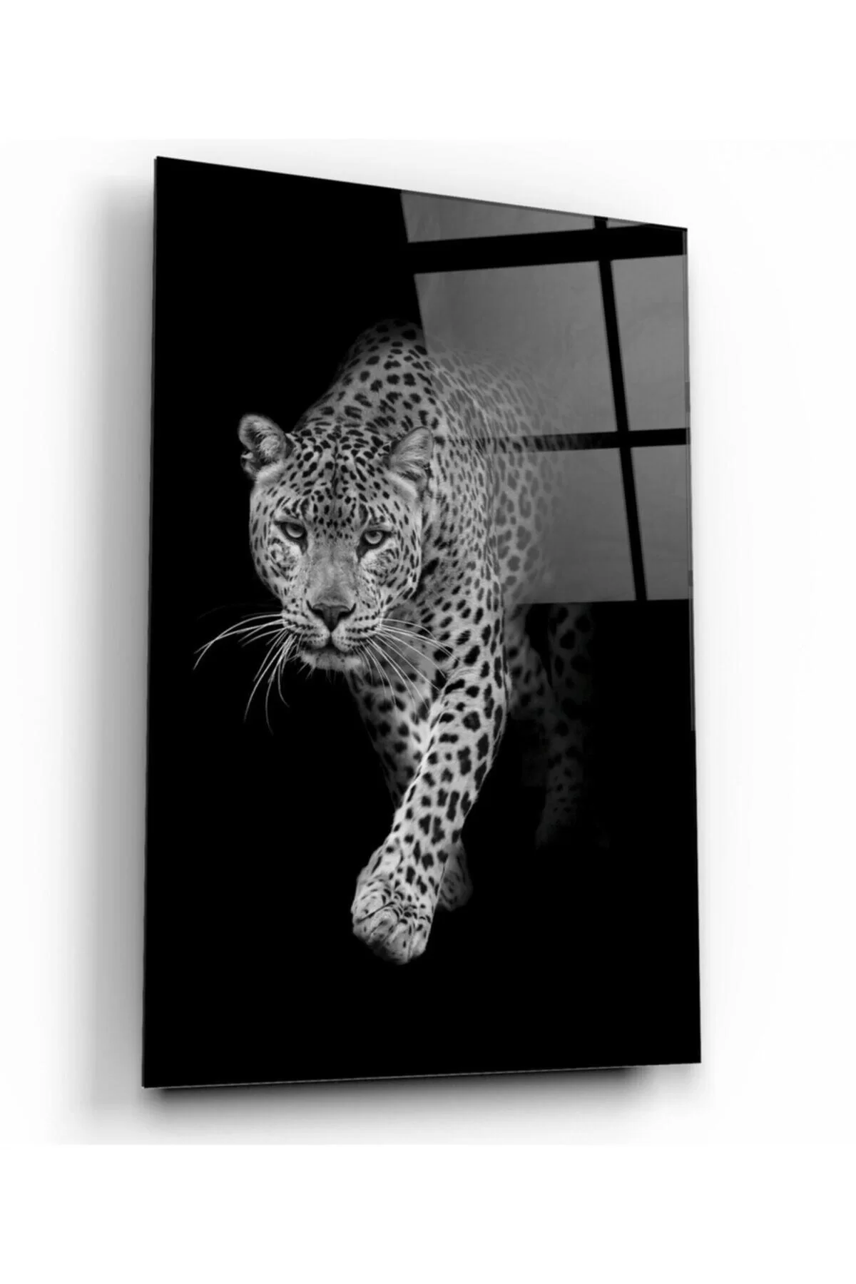 Leopard Glass Painting