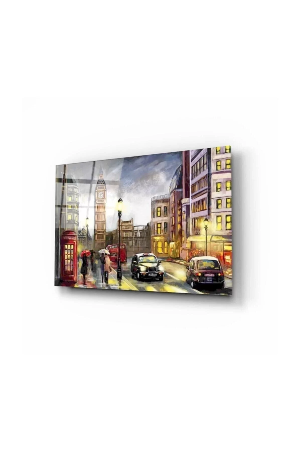 London Street Glass Painting 50x70 Cm