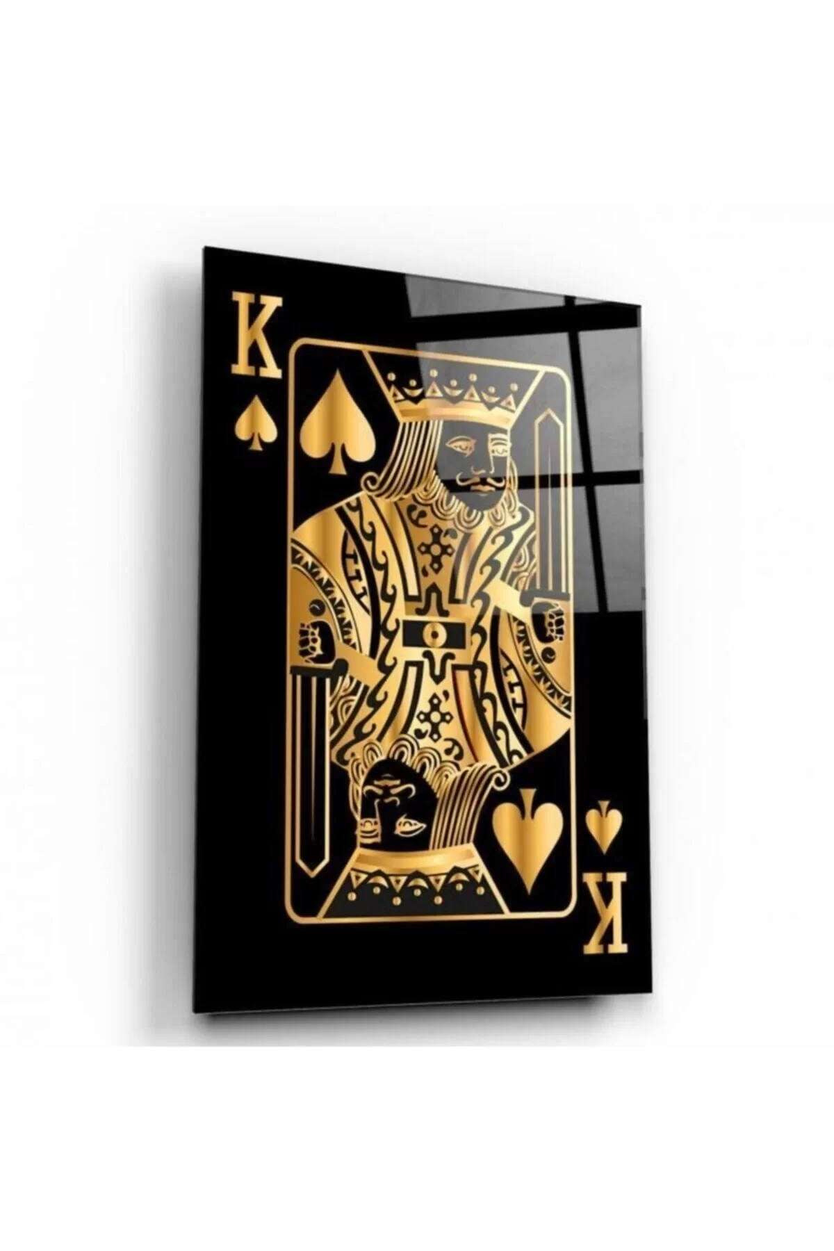 King of Spades Glass Painting