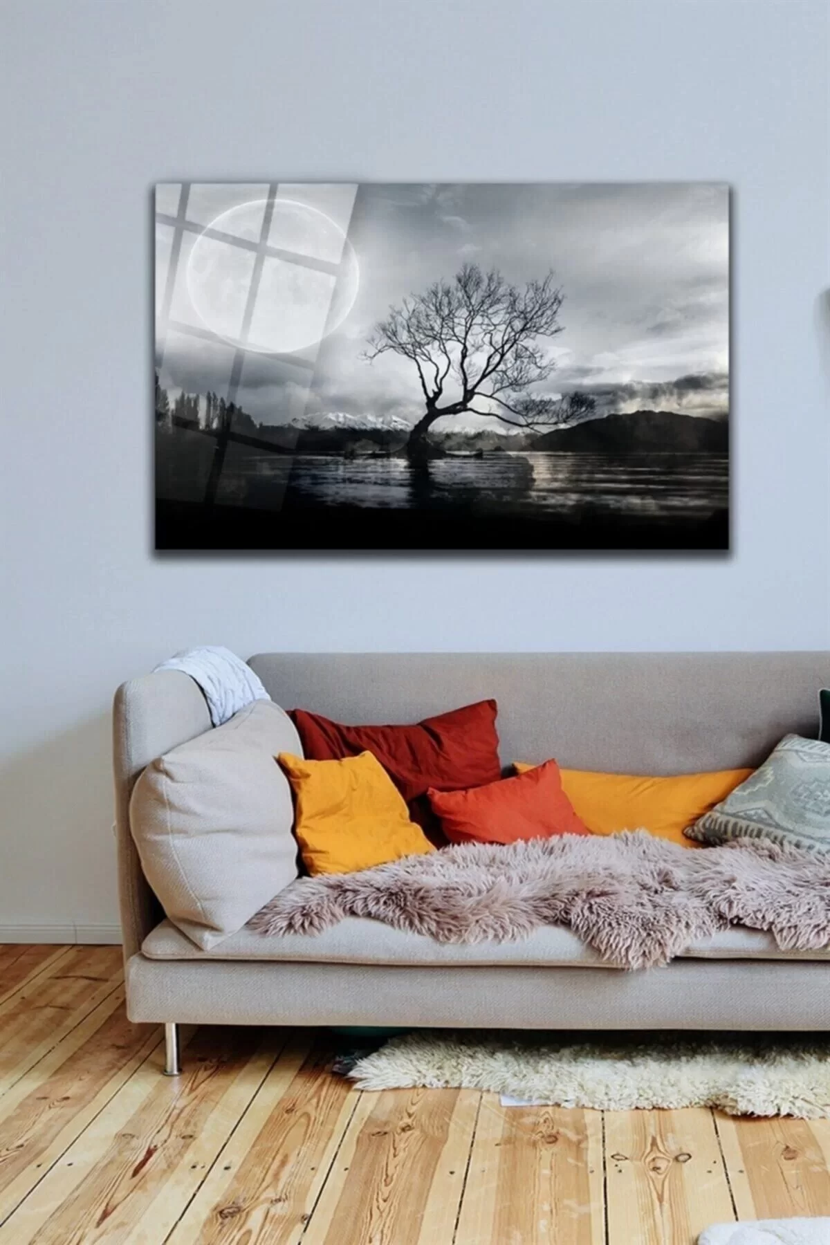 Landscape Glass Painting Wall Decoration, Home Decoration, Wall Painting, Home Gift