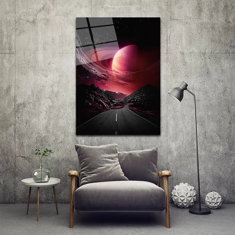 Road to Mars Glass Painting