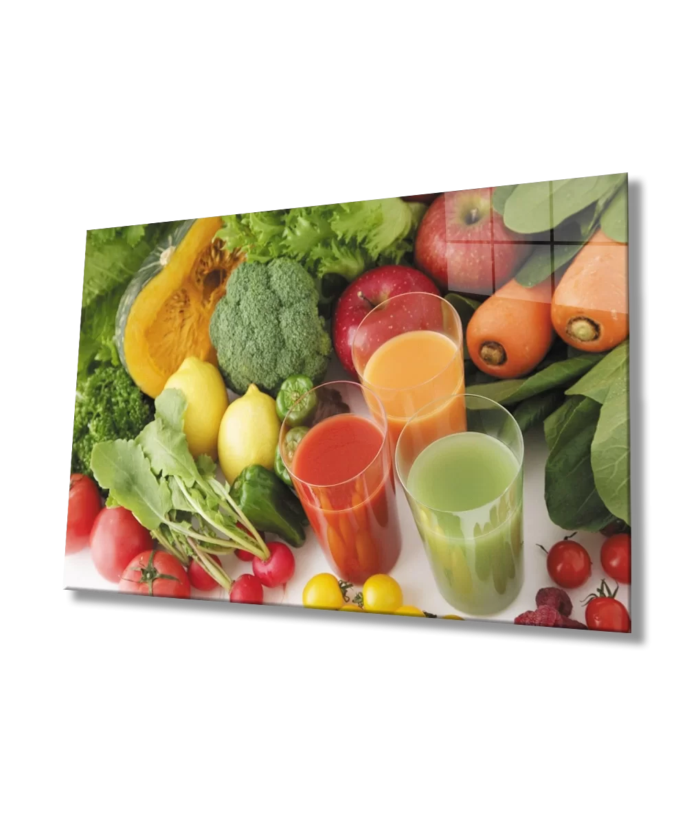 Fruit Vegetable Juice Glass Table